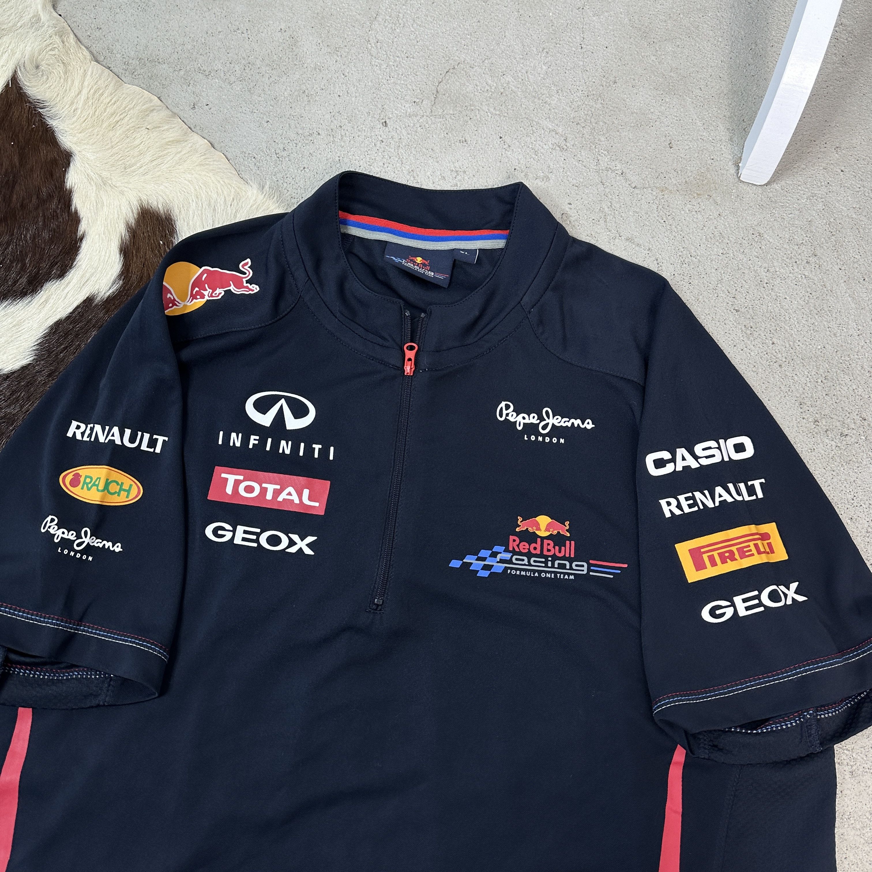 Red Bull × Vintage Red Bull F1 Racing T-shirt Size US XL / EU 56 / 4 - 2 Thumbnail