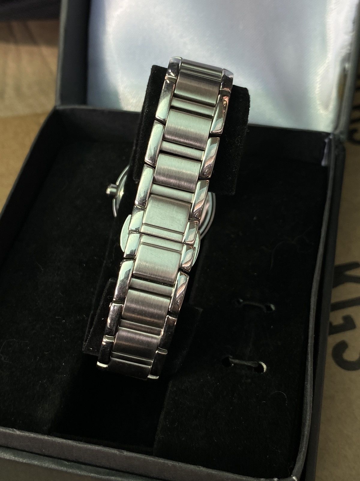 Jewelry × TCM × Vintage TCM Elegant Watch Stainless Steel Rhinestone Box Size ONE SIZE - 4 Thumbnail