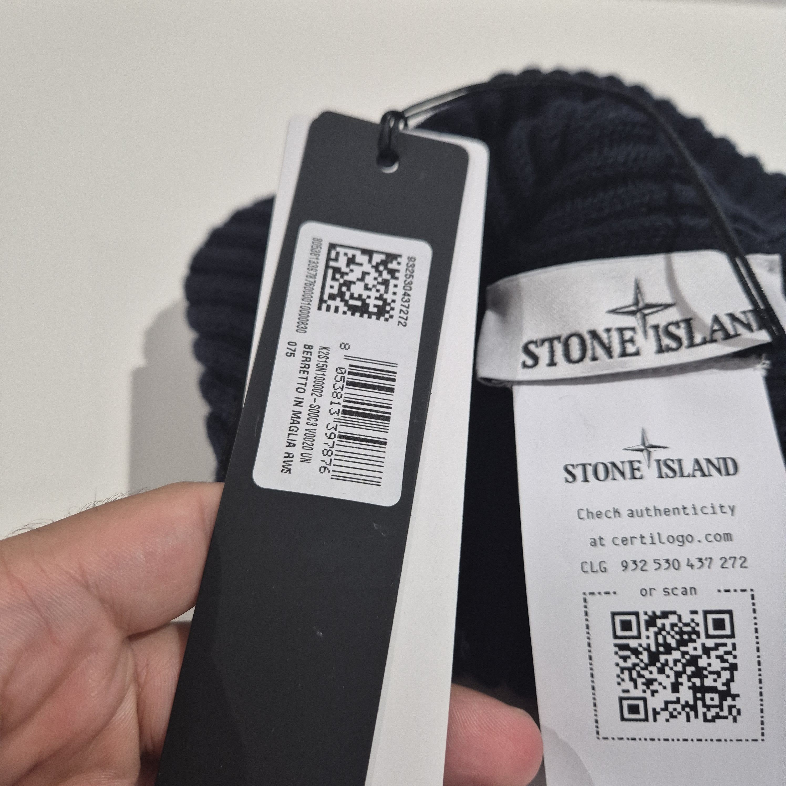 Stone Island Stone Island Wool Beanie Navy – New with Tags Size ONE SIZE - 10 Thumbnail