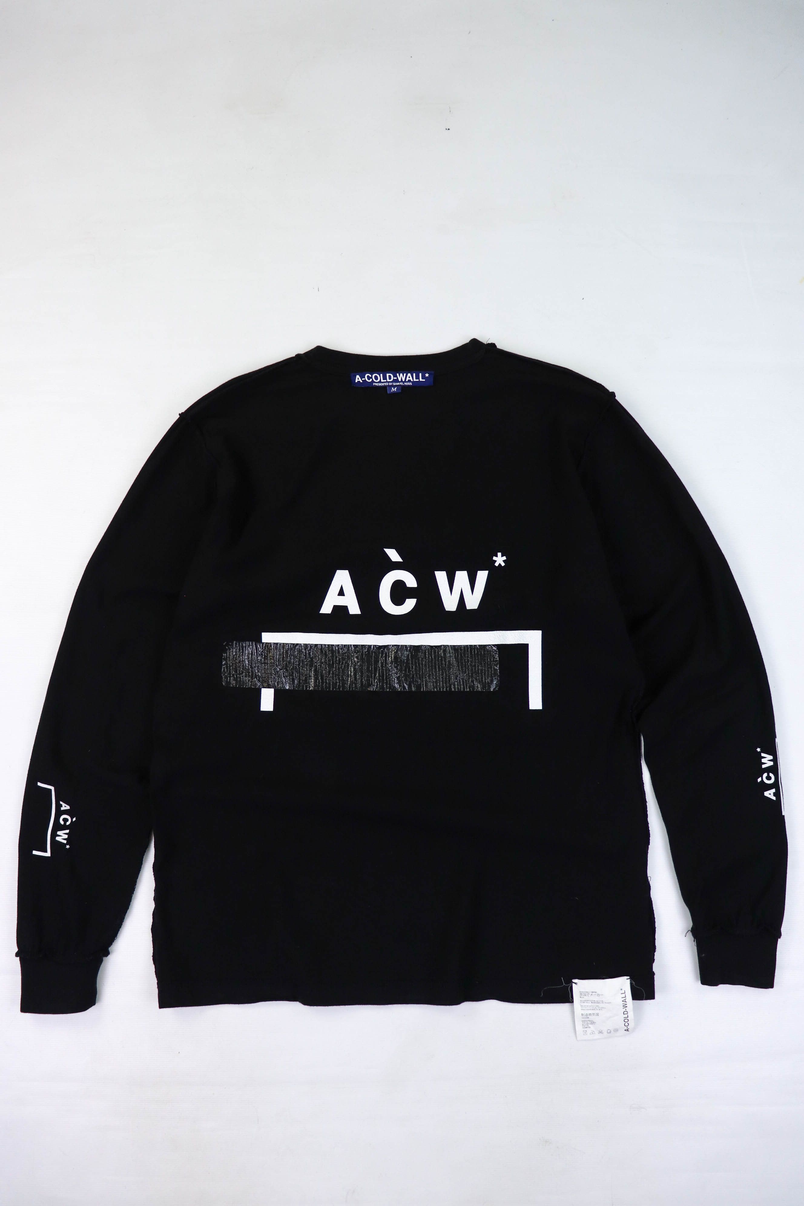 A-COLD-WALL* ACW* A-Cold-Wall Samuel Ross Big Logo Printed Longsleeve Size US M / EU 48-50 / 2 - 2 Thumbnail