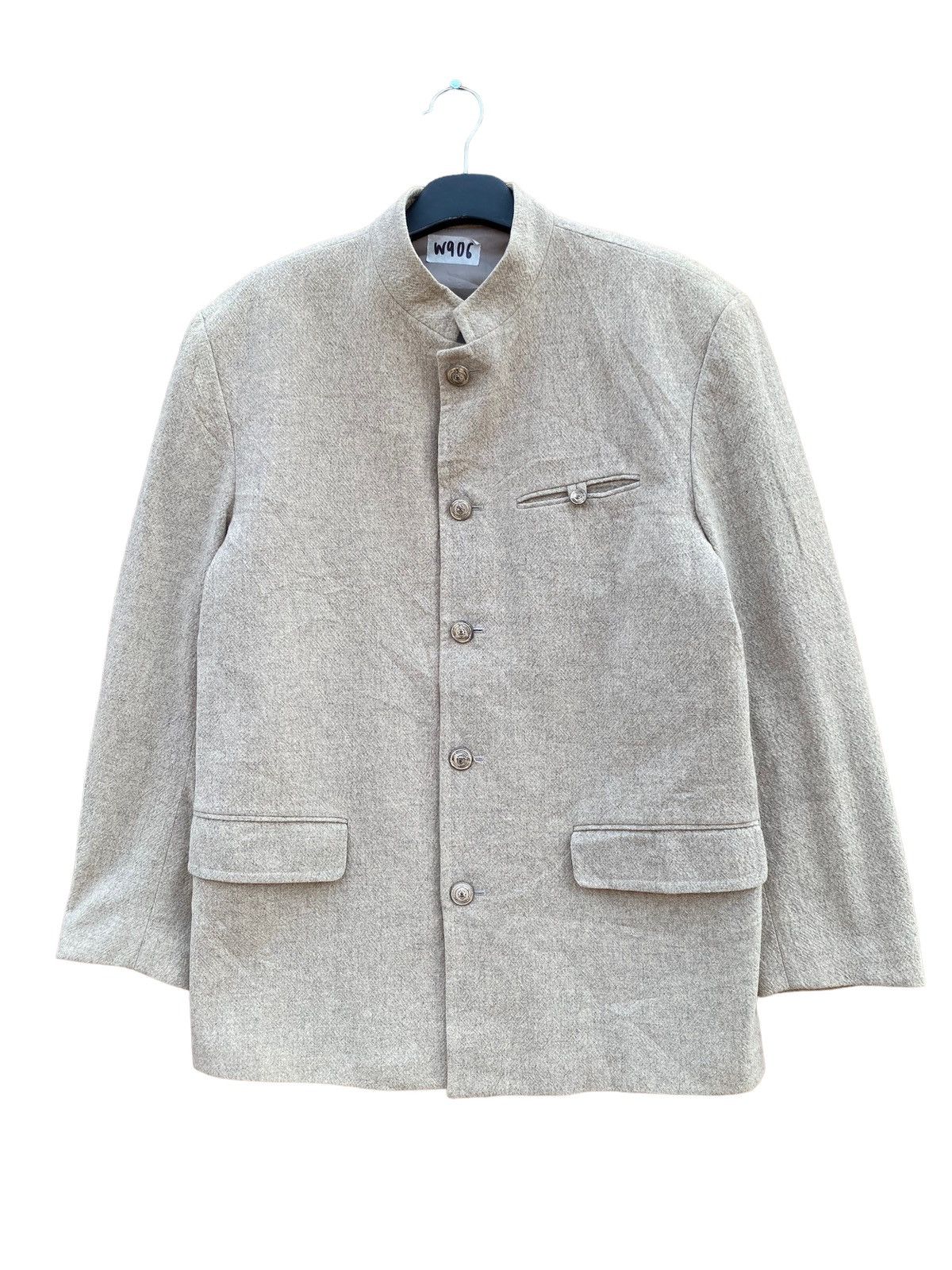 Japanese Brand VINTAGE JUNMEN ROUNDCOLLAR JACKET Size US M / EU 48-50 / 2 - 1 Thumbnail