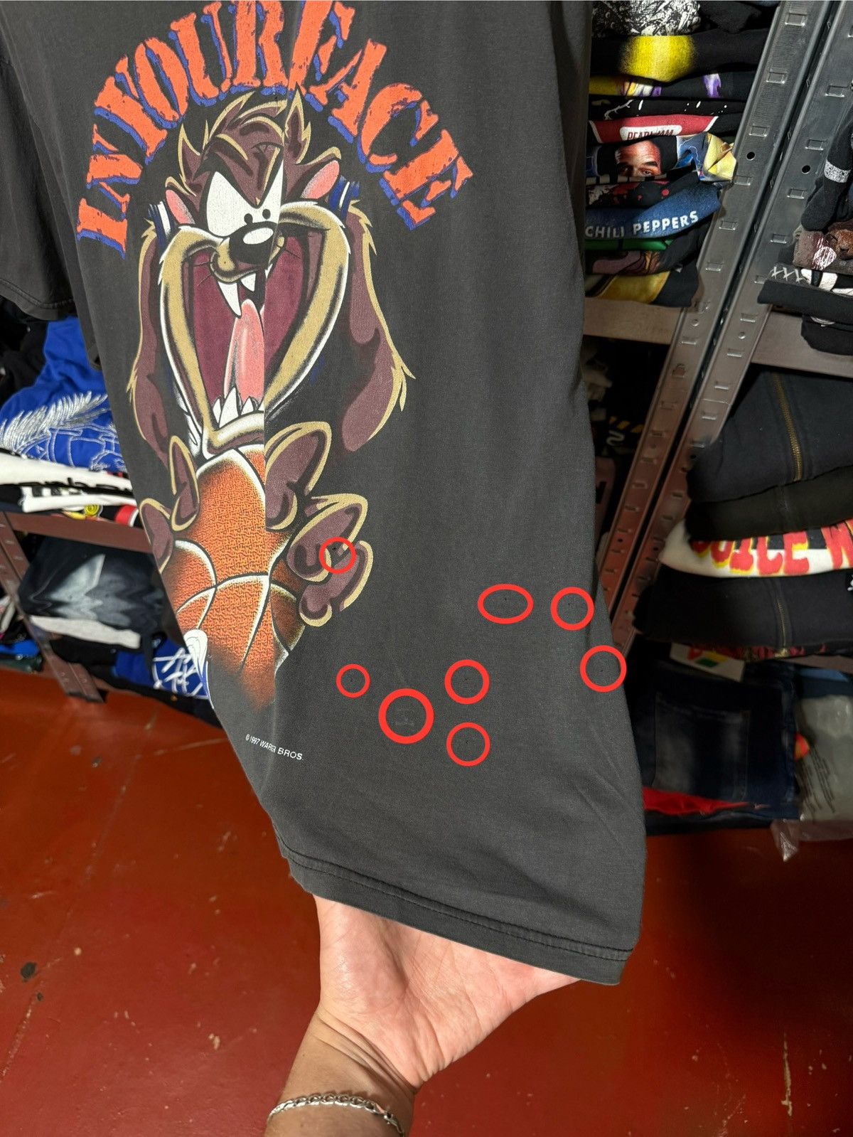 Vintage Vintage 1997 Space Jam Looney Tunes Warner Bros T-Shirt Y2K Size US XL / EU 56 / 4 - 10 Thumbnail