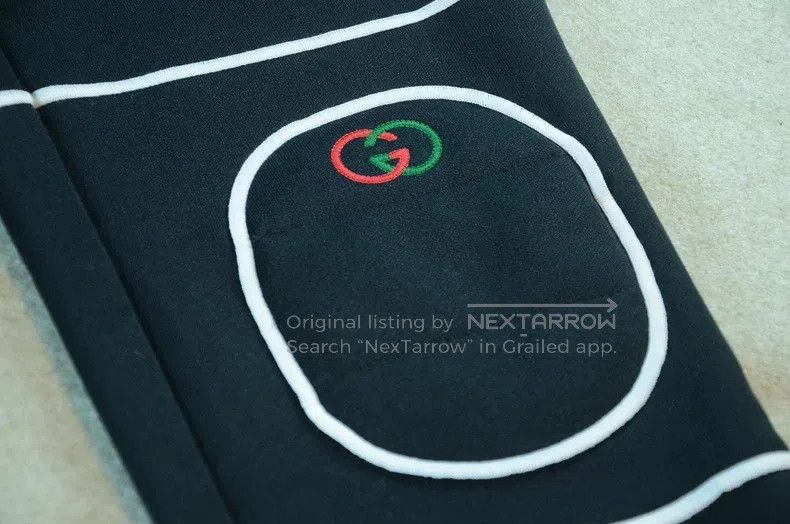Gucci Gucci SizeL Embroidered elastic casual pants Size US 35 - 3 Thumbnail