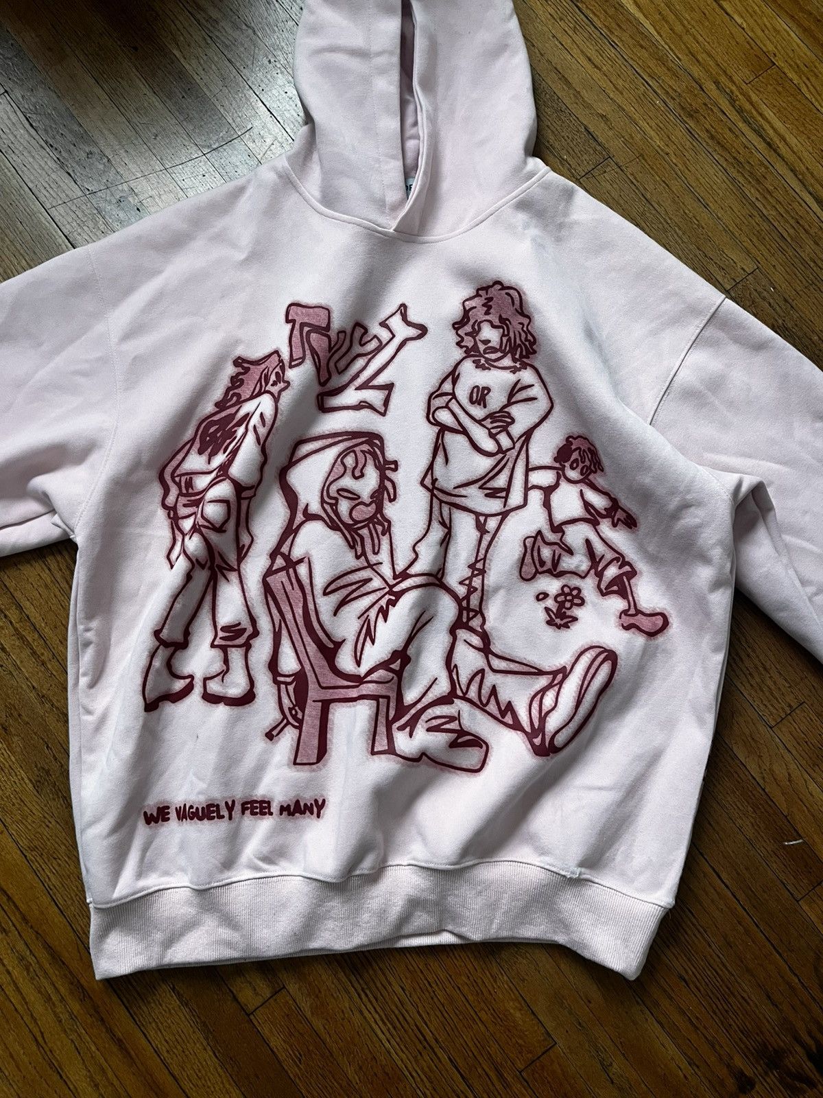 Designer PINK STREETWEAR HOODIE Size US L / EU 52-54 / 3 - 2 Thumbnail