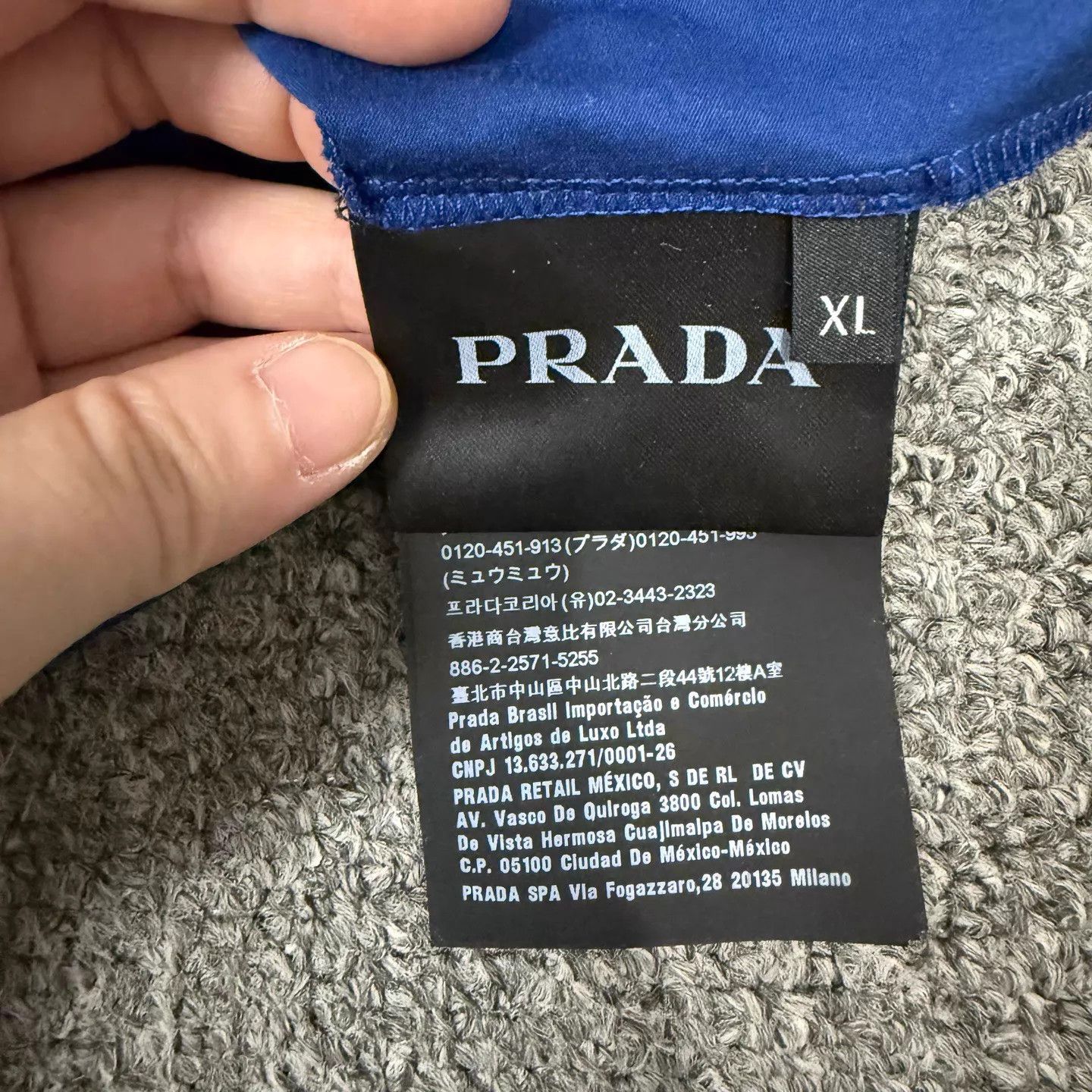 Prada Prada Black Nylon Triangle Logo SS Polo XL 99 New Size US XL / EU 56 / 4 - 4 Thumbnail