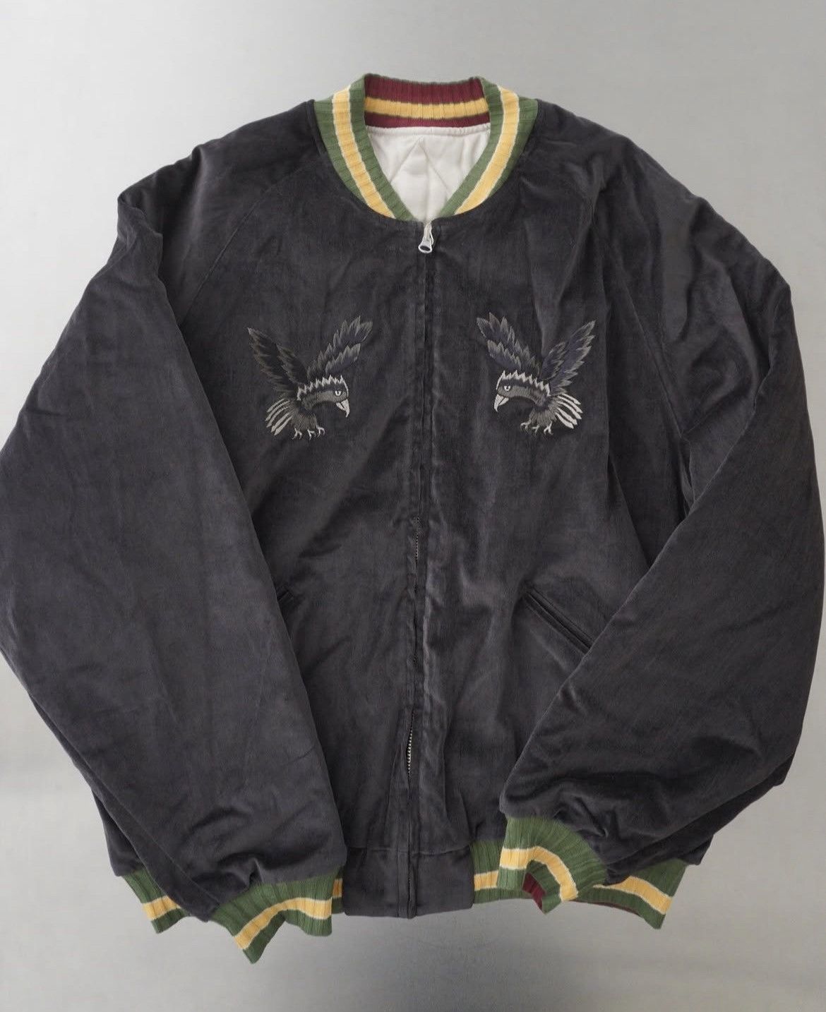 Kapital Kapital Souvenir Jacket (crows & Skull) velvet bone size 3 Size US L / EU 52-54 / 3 - 2 Thumbnail