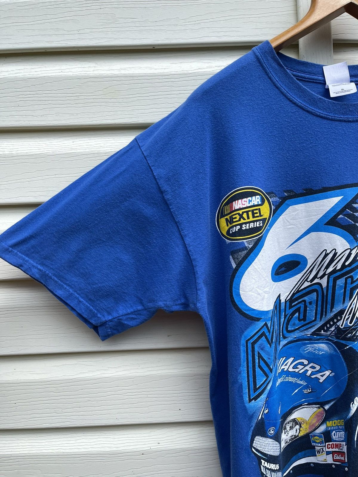 NASCAR Mark Martin Ford Racing Viagra NASCAR Cup Series Tee Shirt Size US XL / EU 56 / 4 - 7 Thumbnail