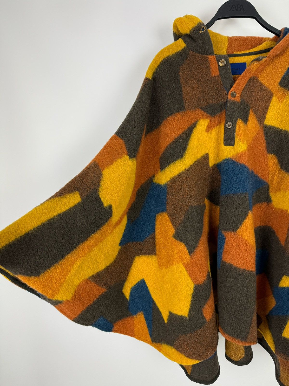 Etudes Etudes France Geometric Multicolor Poncho Unisex Jacket Size M / US 6-8 / IT 42-44 - 6 Thumbnail