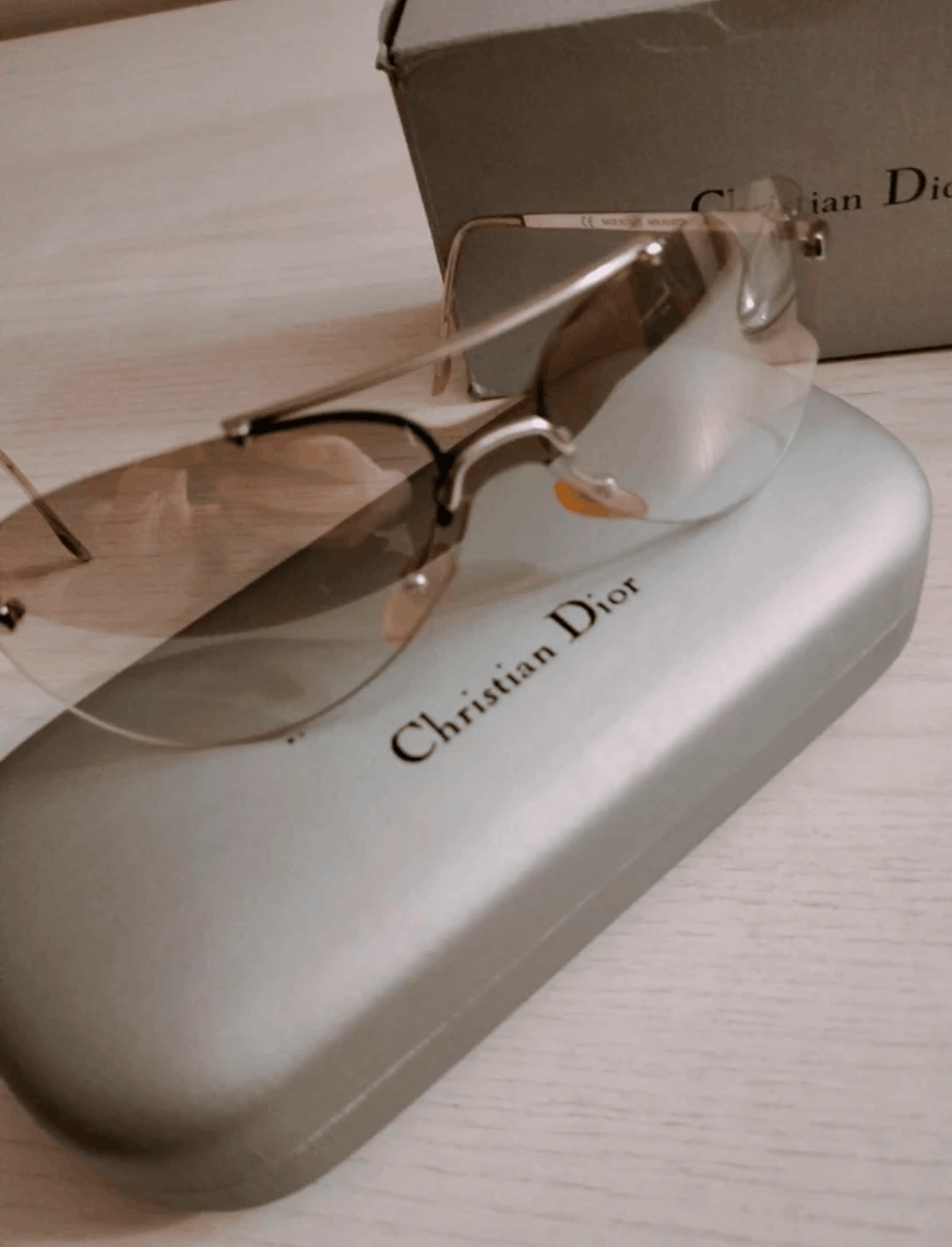 Dior DIOR Sunglasses Mini Aviator Wrap Shield Mask Ski Galliano Size ONE SIZE - 4 Thumbnail