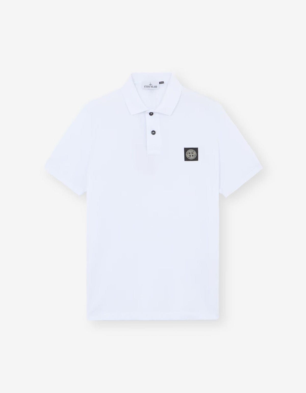Stone Island Stone Island White Compass Polo Shirt Size US L / EU 52-54 / 3 - 1 Thumbnail