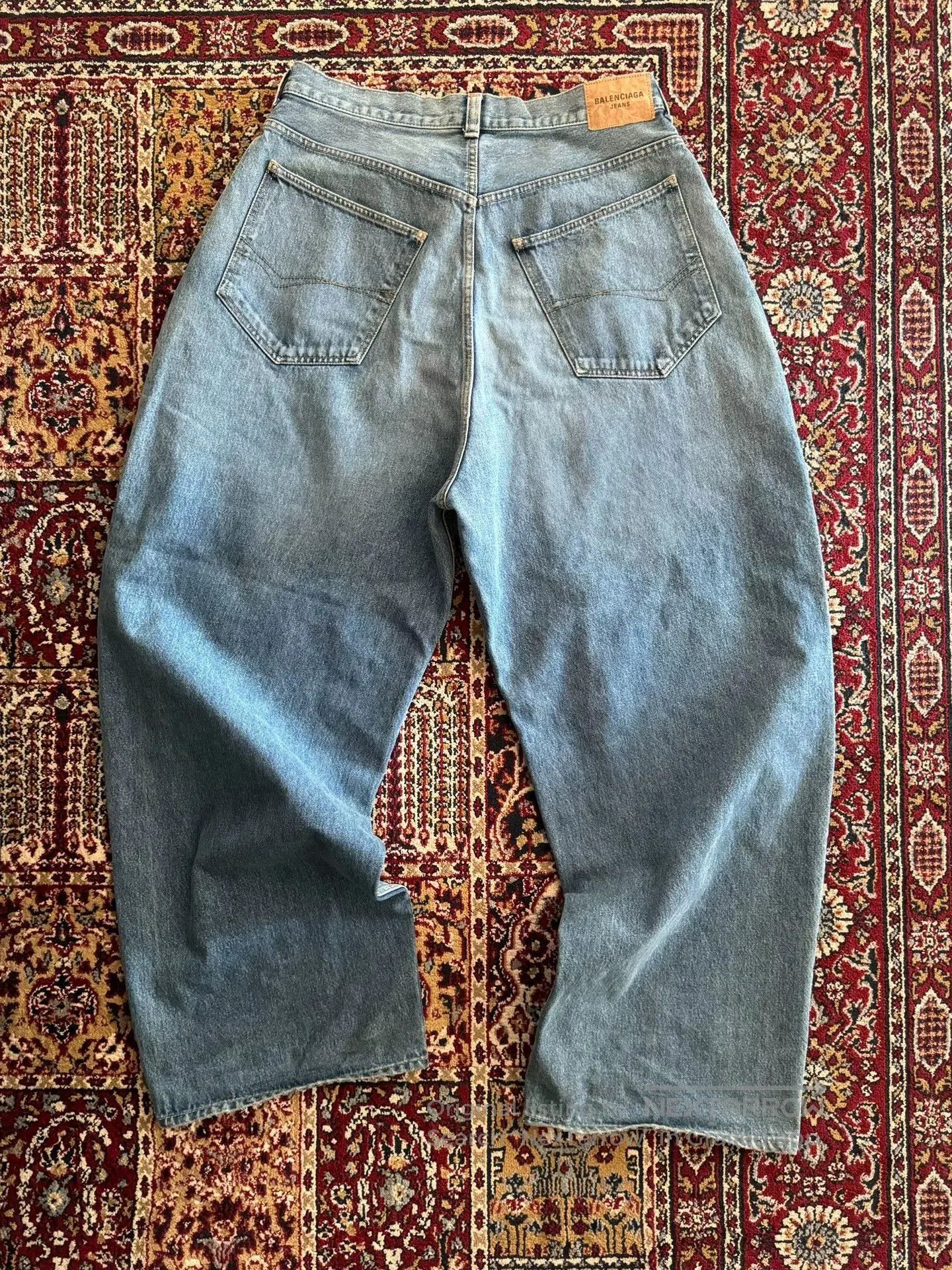 Balenciaga Balenciaga Baggy Washed Blue Denim. Size US 34 / EU 50 - 3 Thumbnail