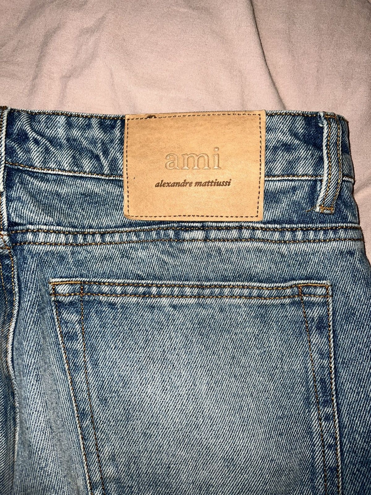 AMI AMI BLUE COTTON CLASSIC FIT JEANS Size US 30 / EU 46 - 5 Thumbnail