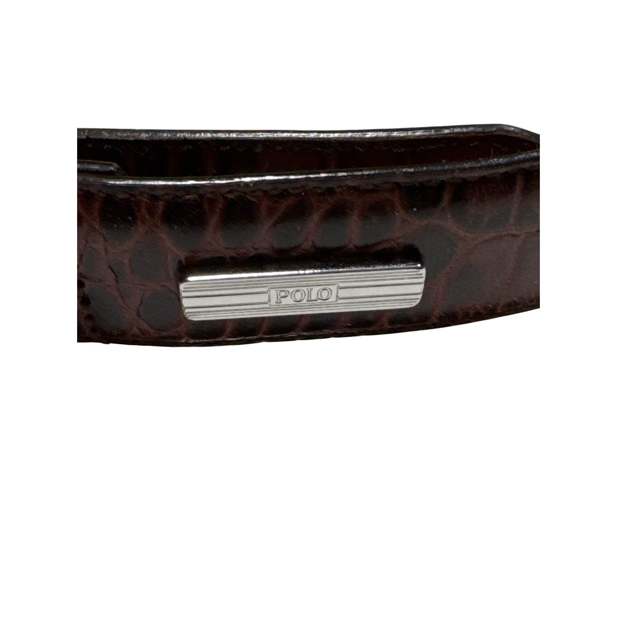 Polo Ralph Lauren Polo Ralph Lauren Brown Italian Leather Dress Belt Unisex Si Size ONE SIZE - 2 Thumbnail