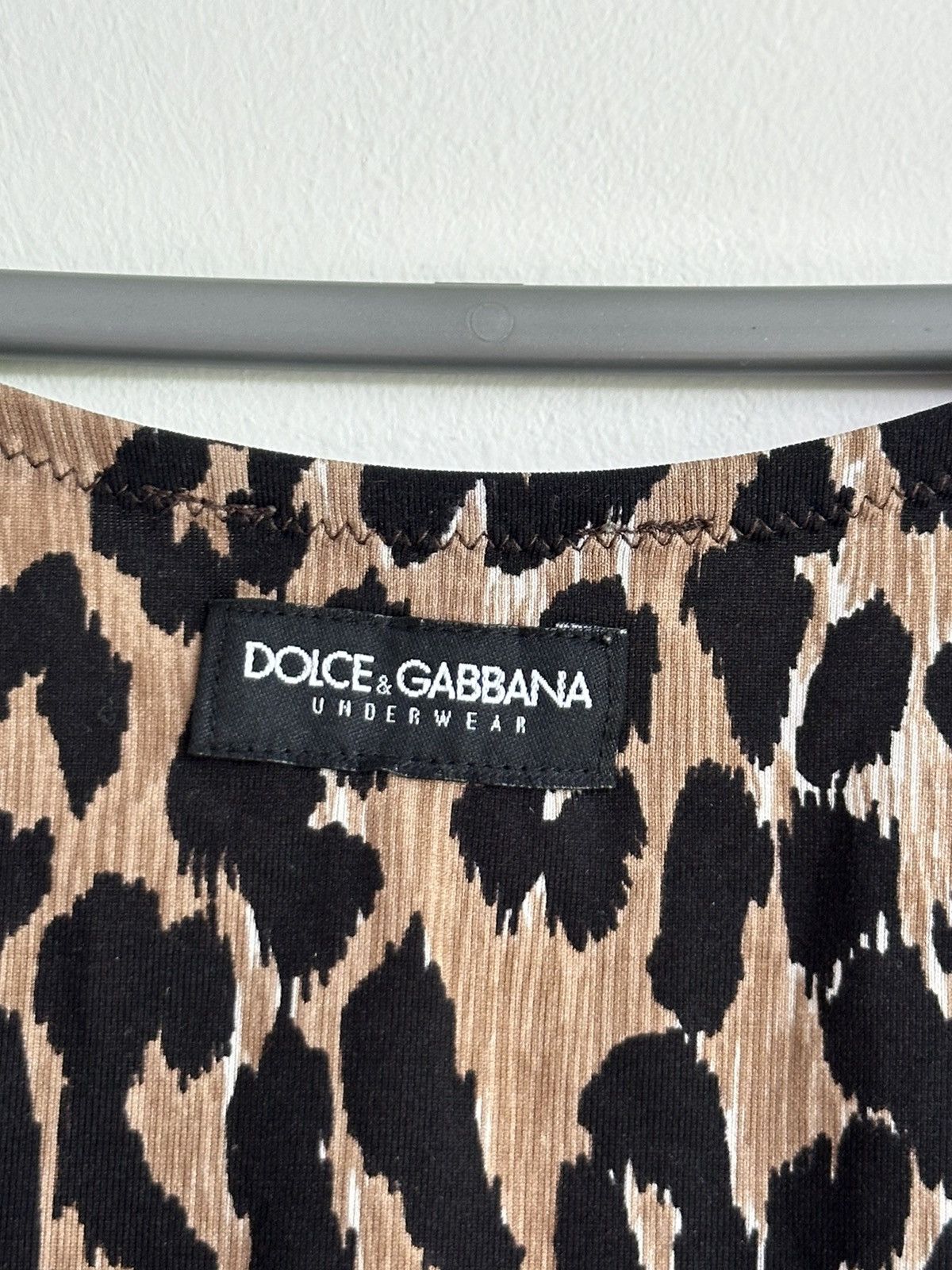 Dolce & Gabbana 00s Dolce & Gabbana Leopard Print Stretch Tank Top Size M/L Size M / US 6-8 / IT 42-44 - 7 Thumbnail