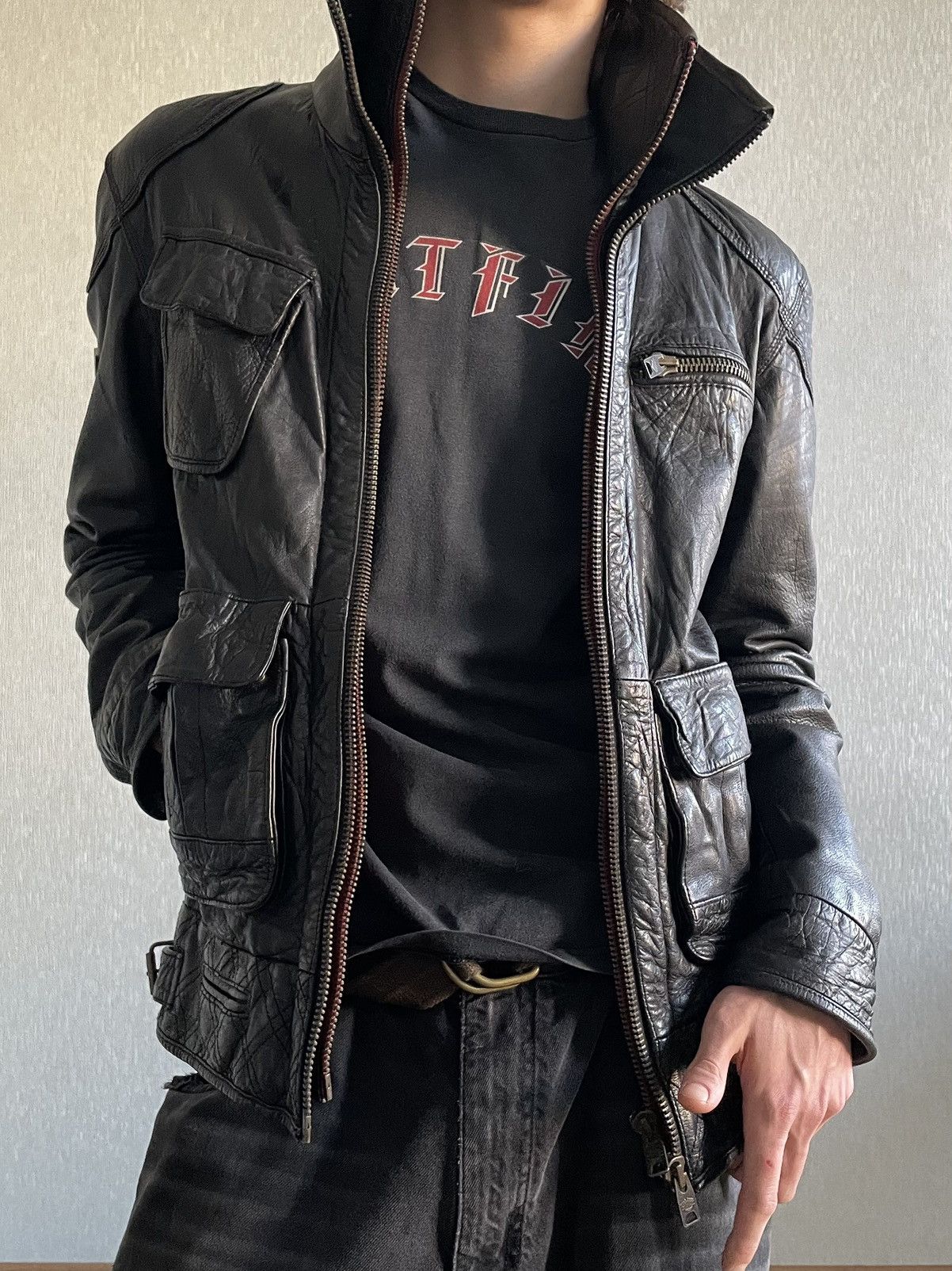 Superdry Superheavyweight Leather; Motorbike & Engineering Insp. Jack Size US L / EU 52-54 / 3 - 21 Thumbnail