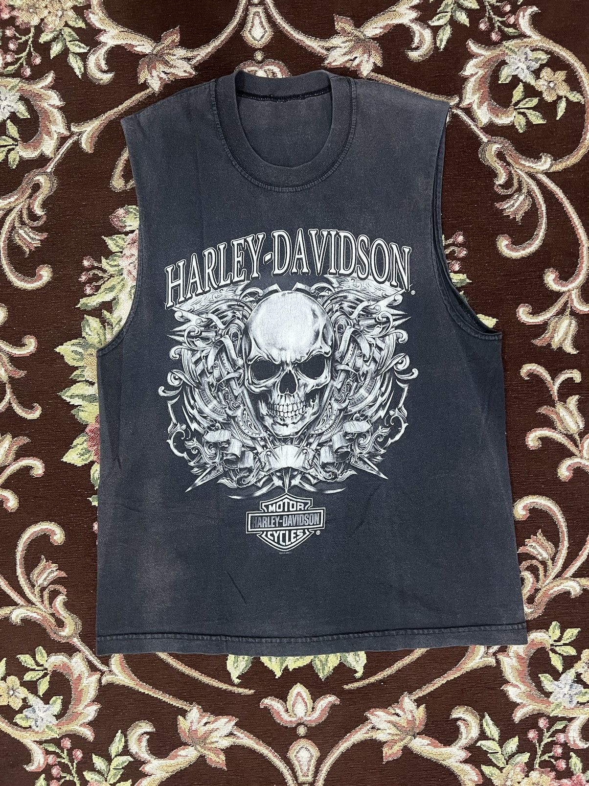 Harley Davidson × Vintage Sleeveless Shirt - Harley Davidson HD Size US M / EU 48-50 / 2 - 1 Thumbnail