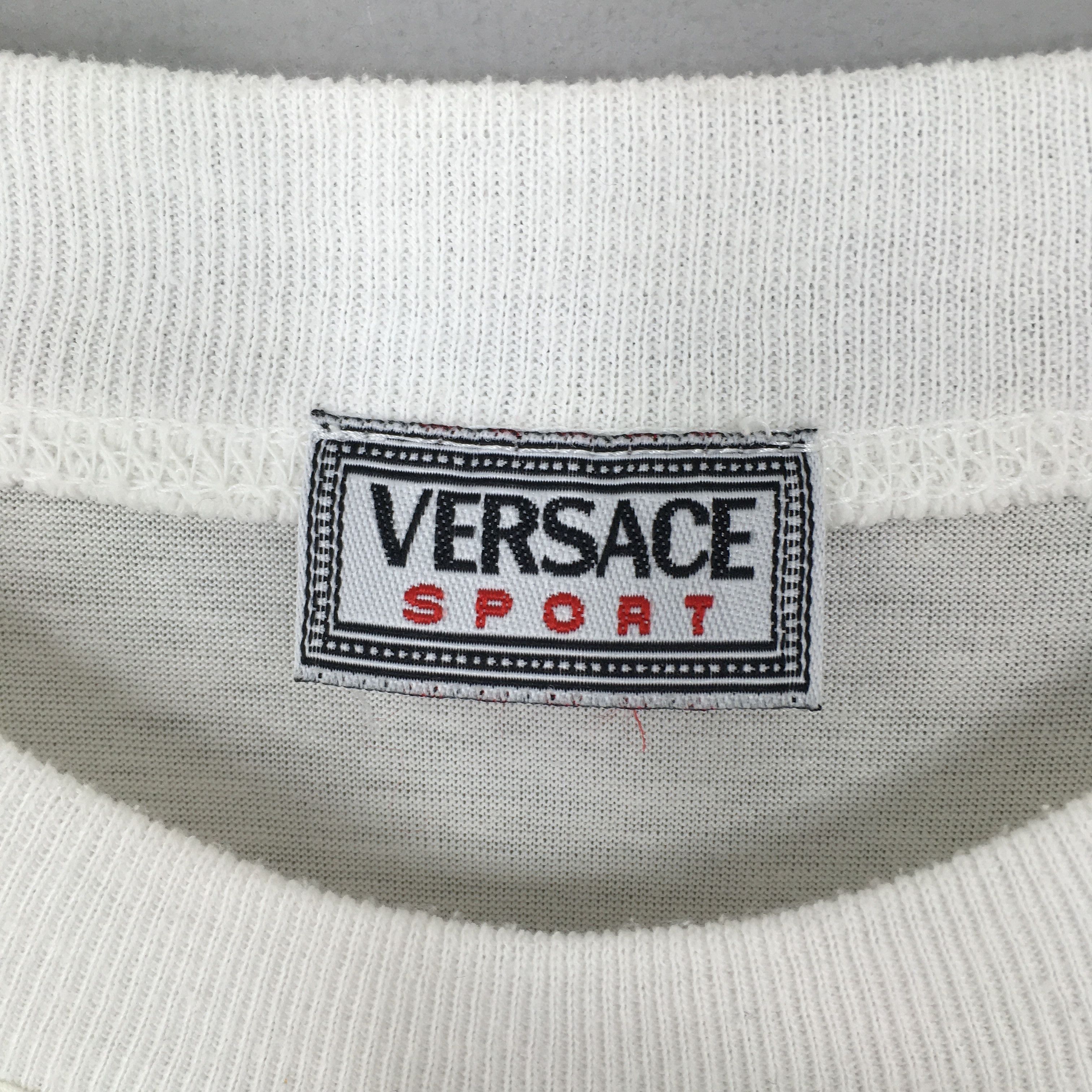 Versace × Versace Jeans Couture × Vintage Vintage Versace Sport Tennis White Tshirt Small Size US S / EU 44-46 / 1 - 5 Thumbnail