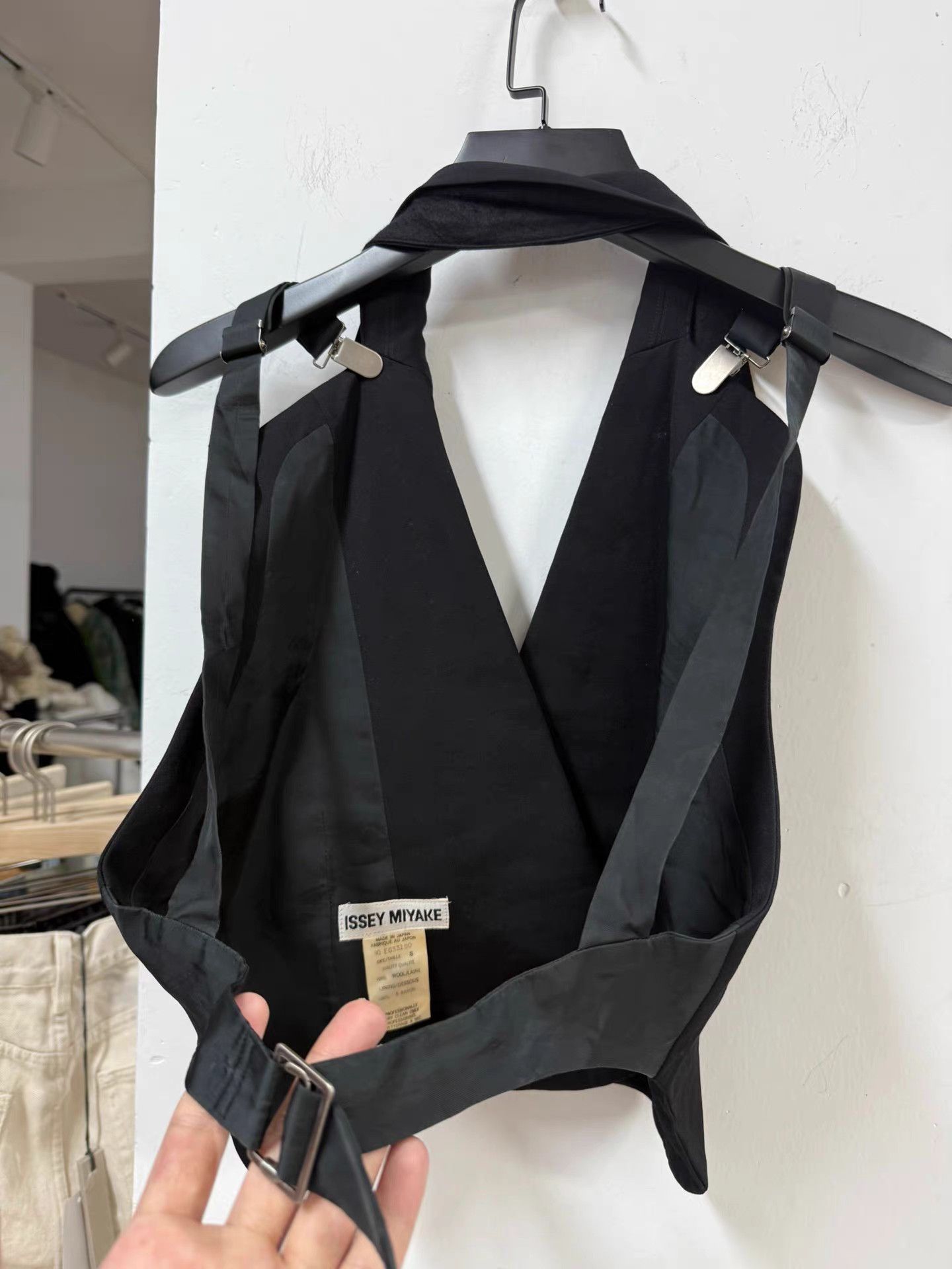 Issey Miyake Issey miyake Main Line Wool Fake Collar Vest K20 Size S / US 4 / IT 40 - 3 Thumbnail