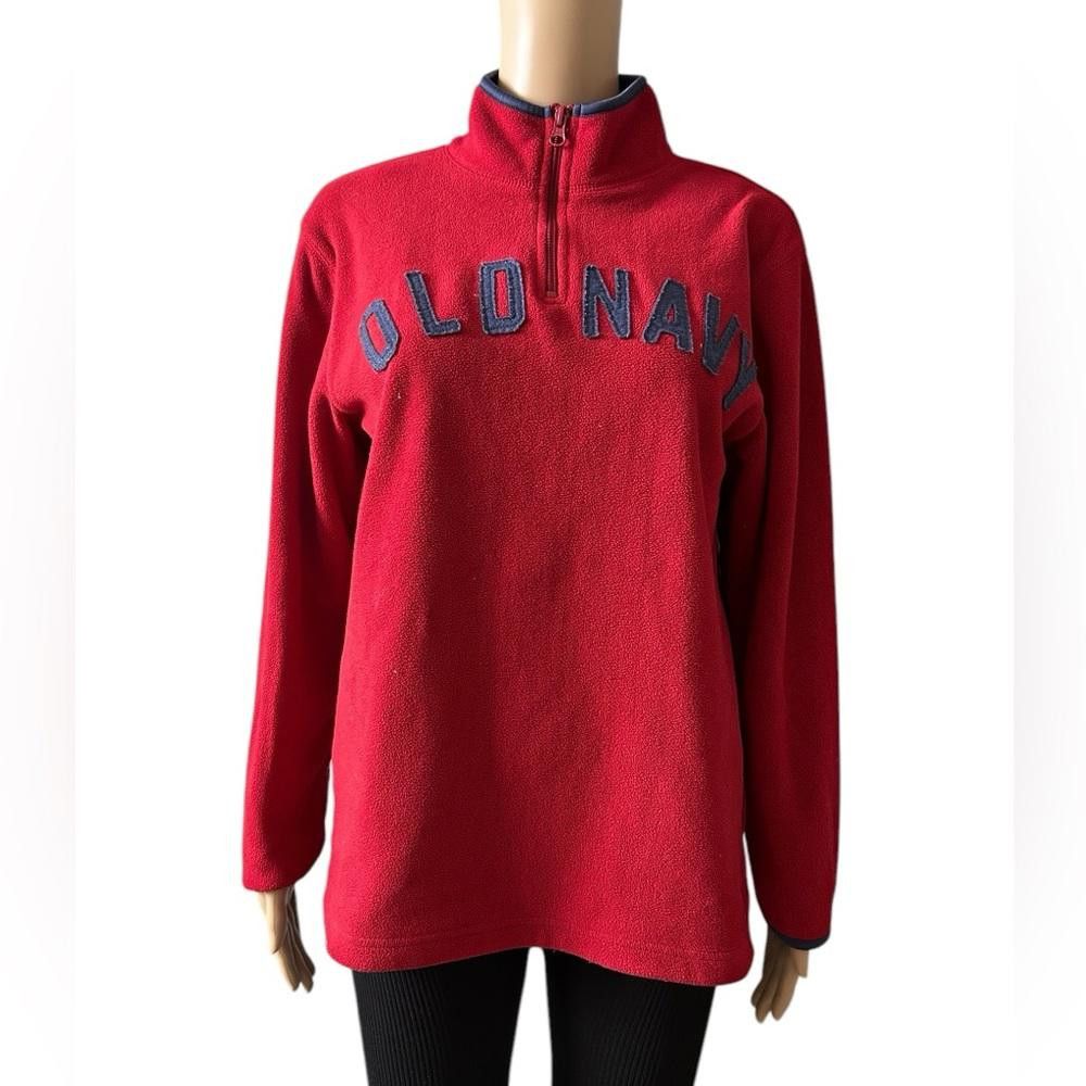 Old Navy Old Navy Red Fleece Pullover XL(14-16) Size XL / US 12-14 / IT 48-50 - 1 Thumbnail