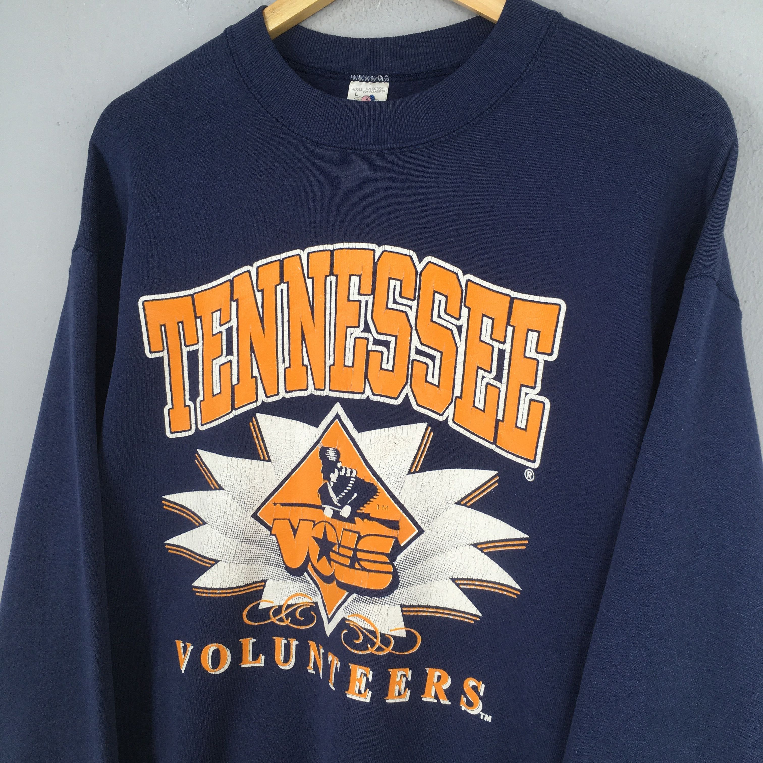 NCAA × Vintage Vintage 90s Tennessee Volunteers NCAA Sweatshirt Large Size US L / EU 52-54 / 3 - 3 Thumbnail