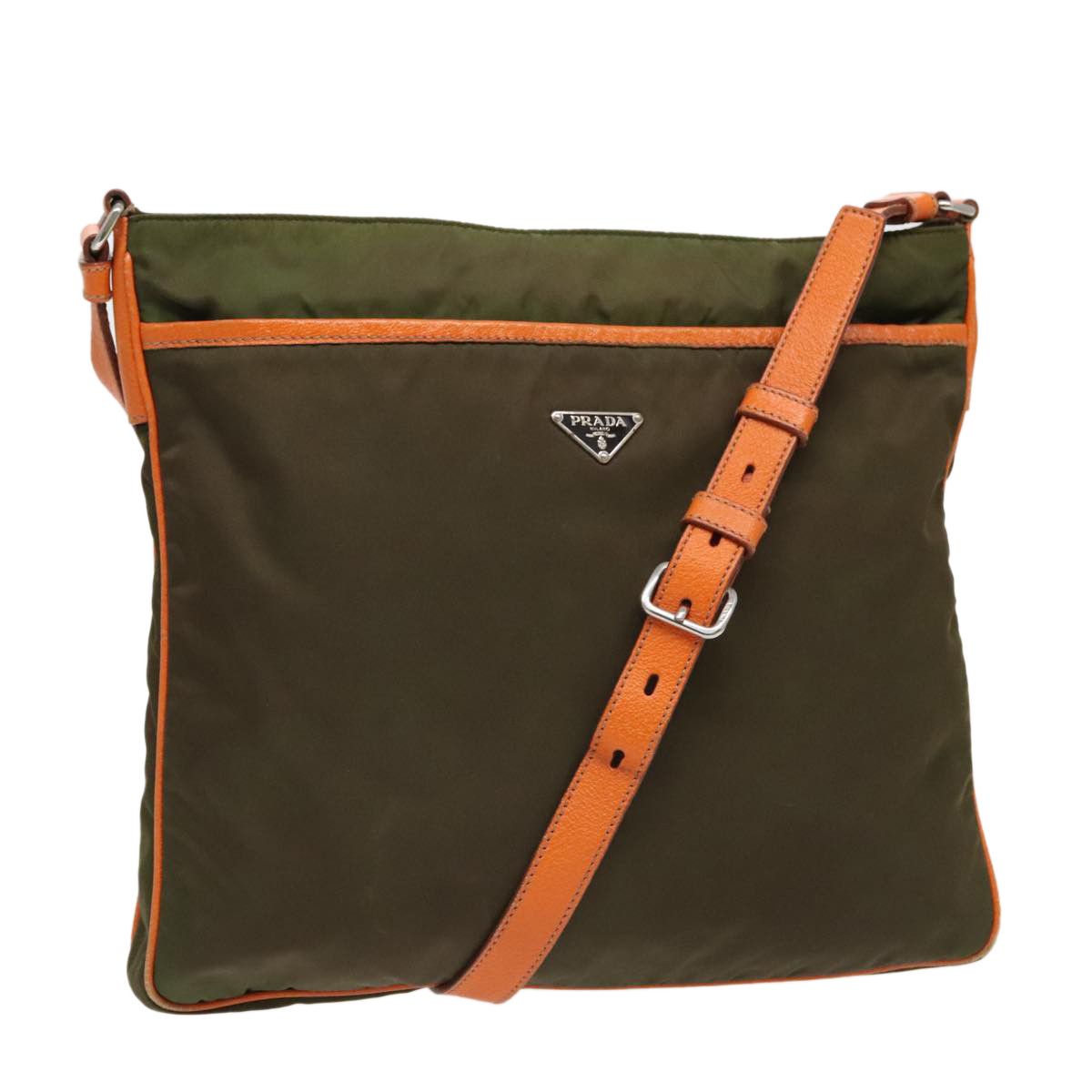 Prada Re-Nylon Khaki Synthetic Shoulder Bag (Pre-Owned) Size ONE SIZE - 1 Thumbnail