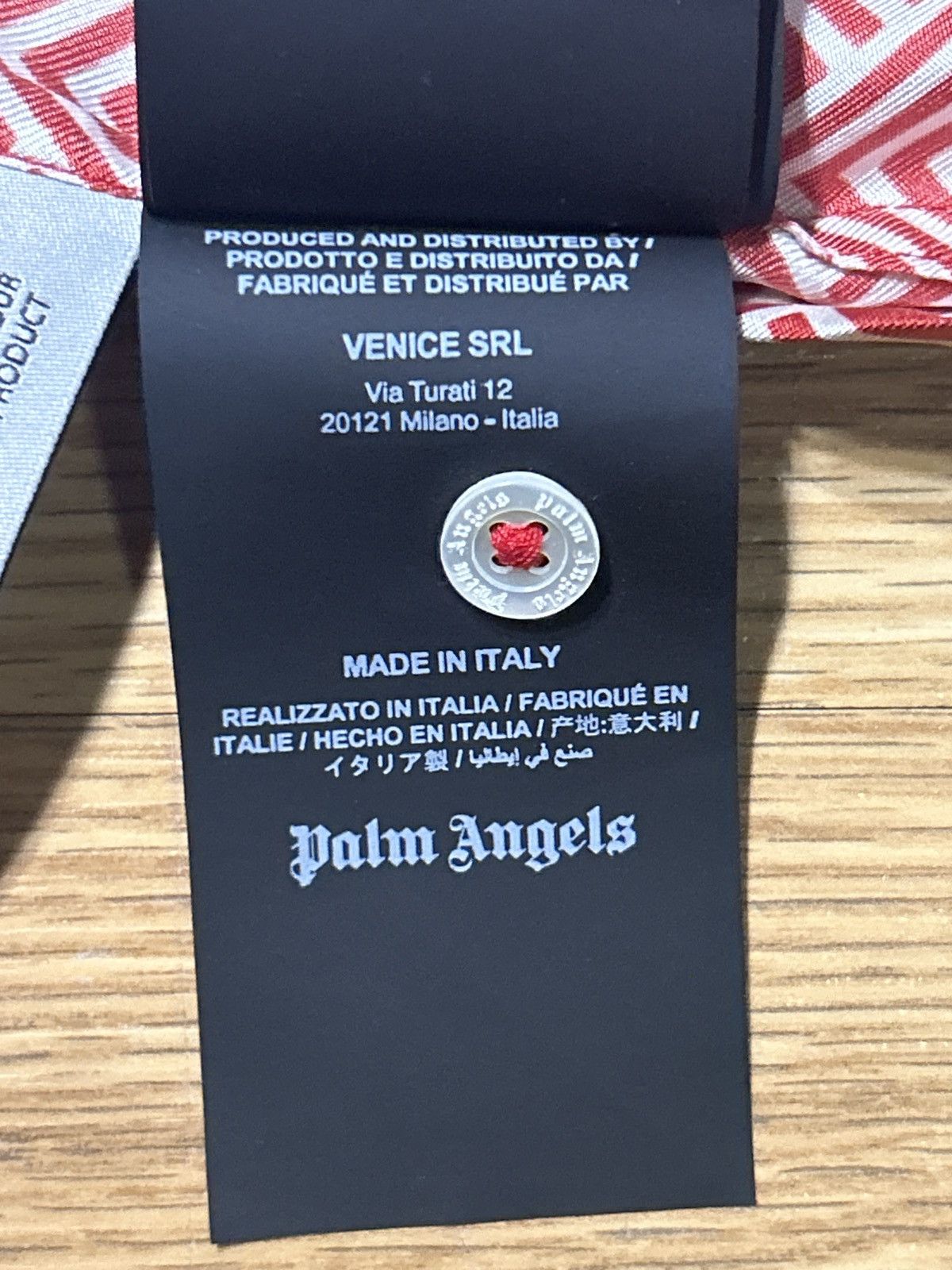 Palm Angels PA Monogram Bowling Shirt Red Off White Size US S / EU 44-46 / 1 - 11 Thumbnail