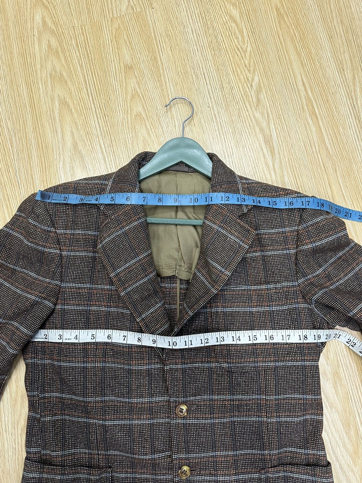 Vintage Vintage Pineapple Wool Blazer Jacket MJ92 Size 36S - 5 Thumbnail