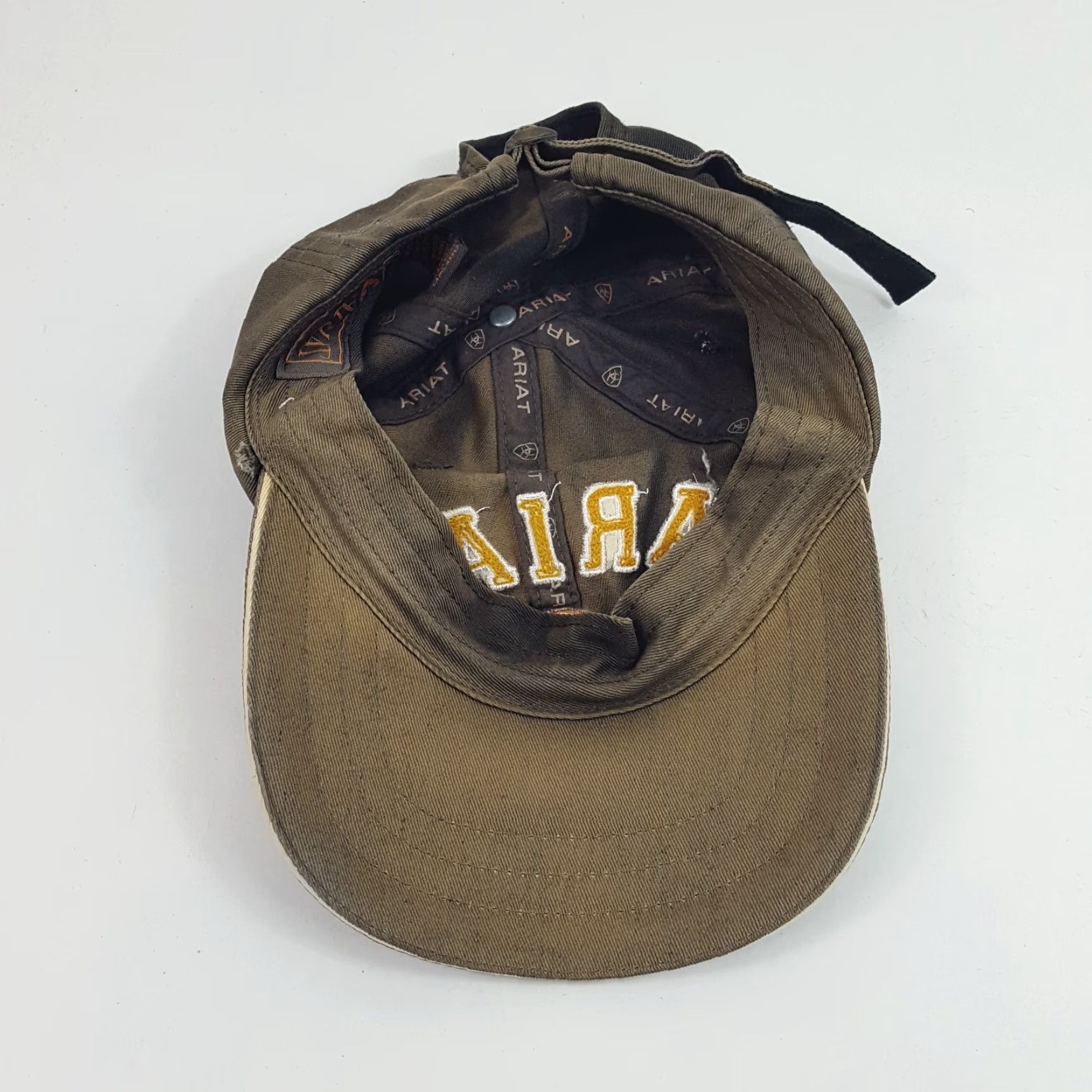 Ariat Ariat Baseball Cap Hat Black Vintage Western Workwear Adjustable Grunge Retro 90s 00s Y2K Mens Cap Size ONE SIZE - 7 Thumbnail