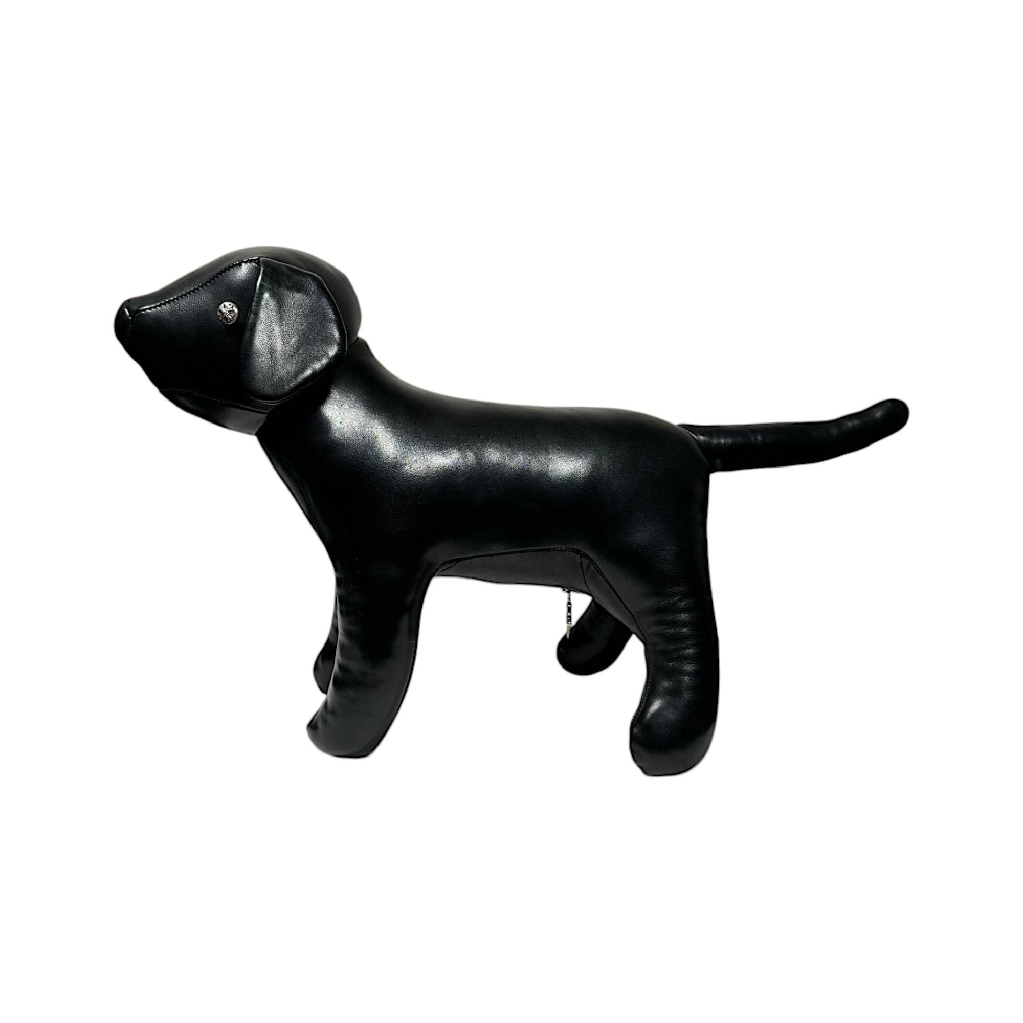 Chrome Hearts CH Dog Leather Silver Plush Toy Home Decor Accessory Size ONE SIZE - 5 Thumbnail