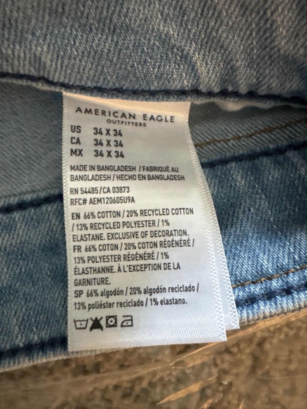 American Eagle Outfitters New American Eagle Athletic Straight 34x34 Size US 34 / EU 50 - 2 Thumbnail