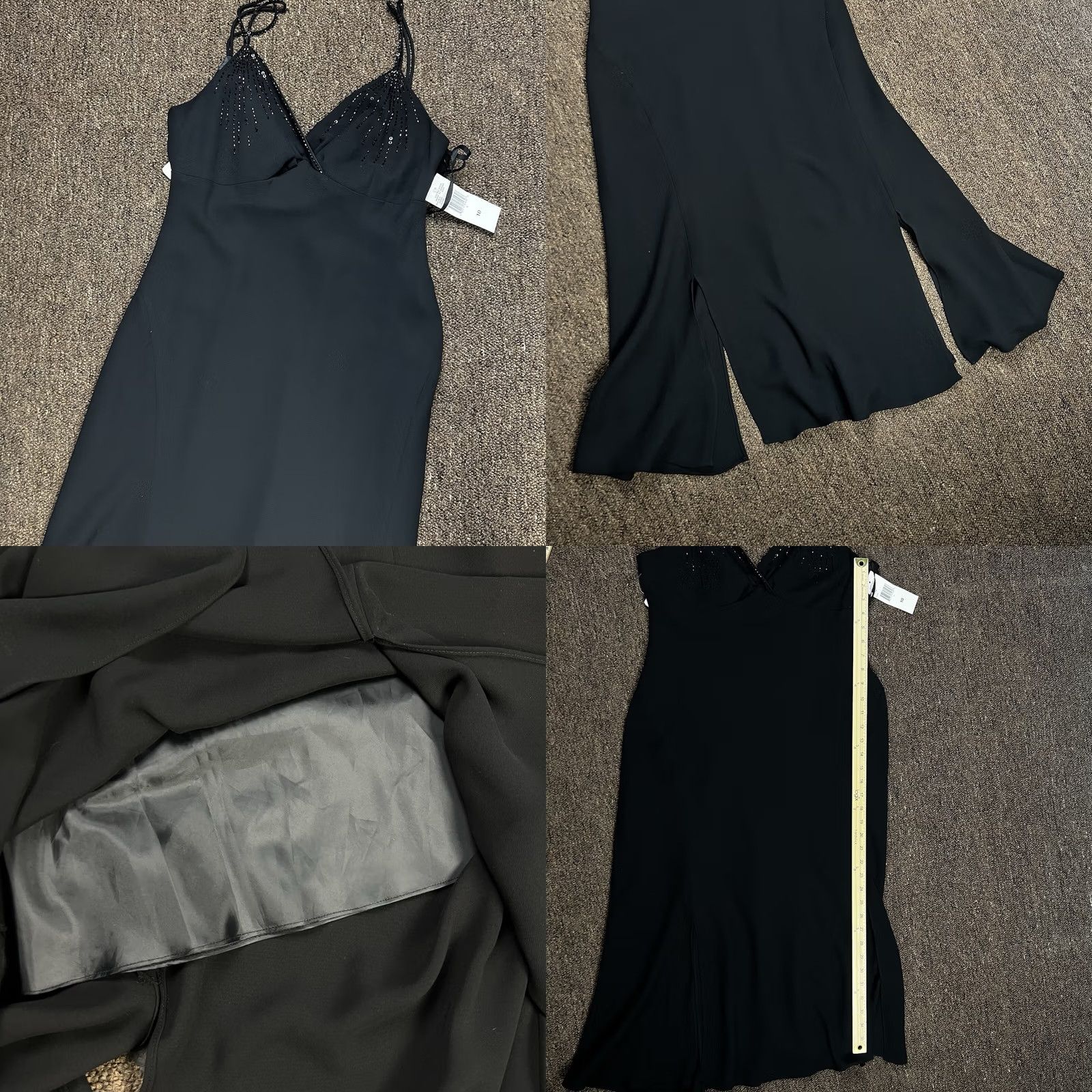 Jones New York VINTAGE Jones New York Black Spaghetti Strap Dress Maxi Dress 10 Women Party Formal Wedding 90s Y2K Size L / US 10 / IT 46 - 8 Thumbnail