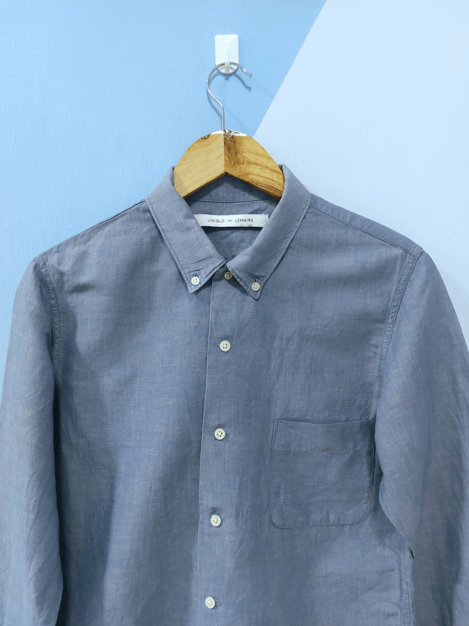 Lemaire Uniqlo X Lemaire Linen Blend Chambray Shirt Size US M / EU 48-50 / 2 - 3 Thumbnail