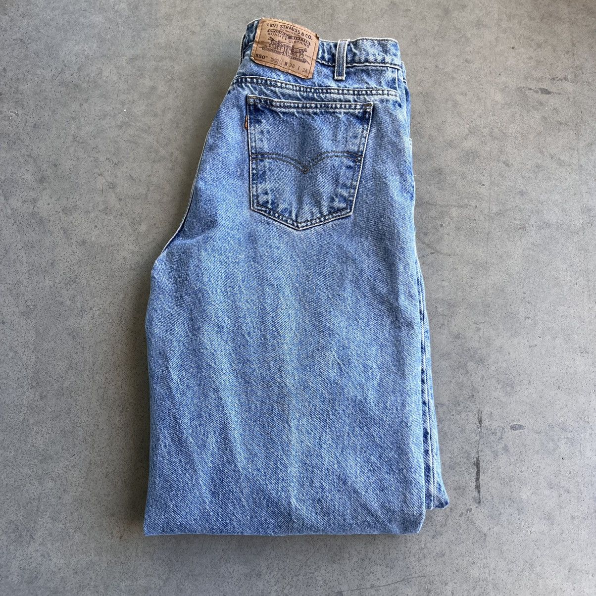 Other Vintage Levi's Orange Tab Denim Jeans Tapered Leg Fit 36x34 Size US 36 / EU 52 - 4 Thumbnail