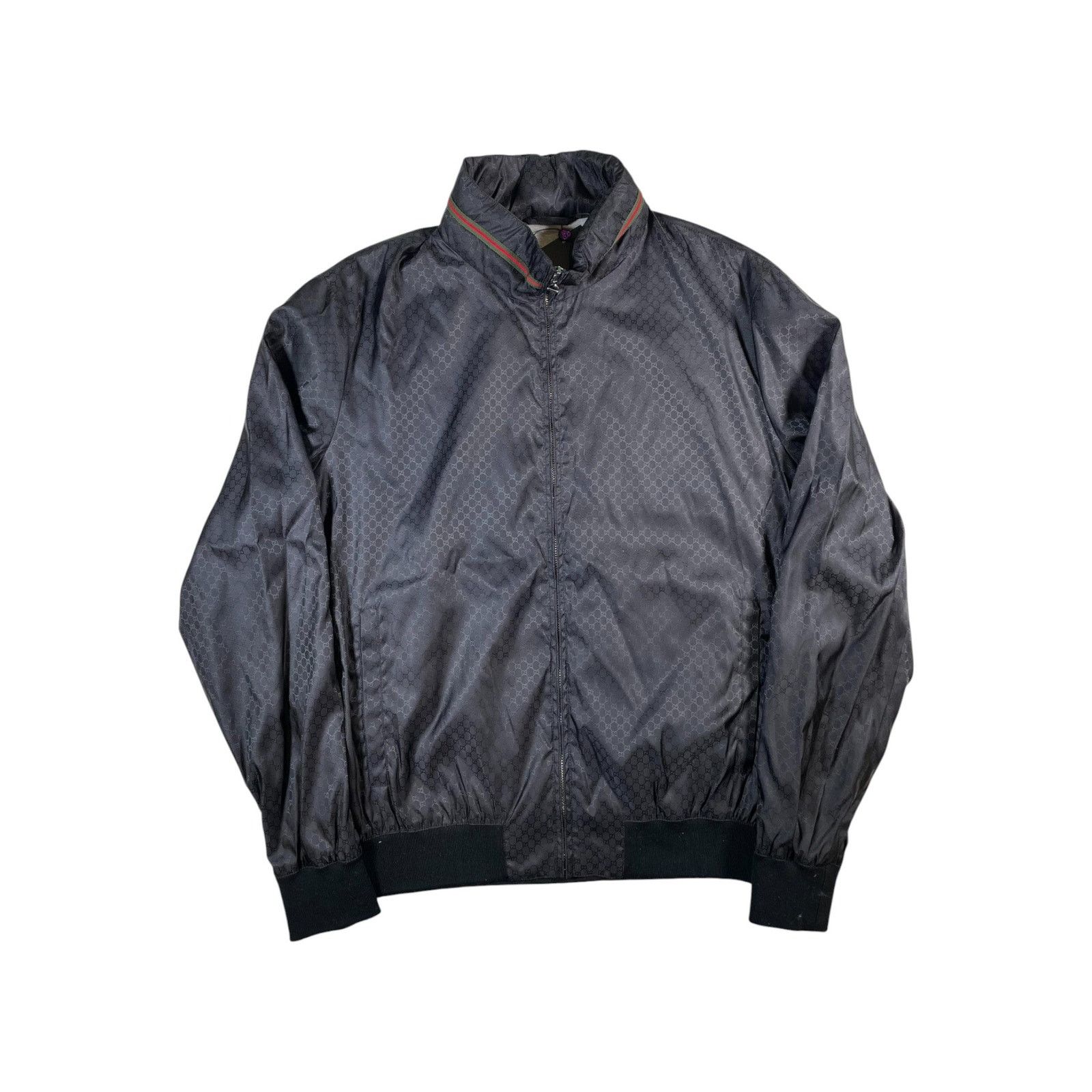 Gucci Monogram Windbreaker Black Jacket