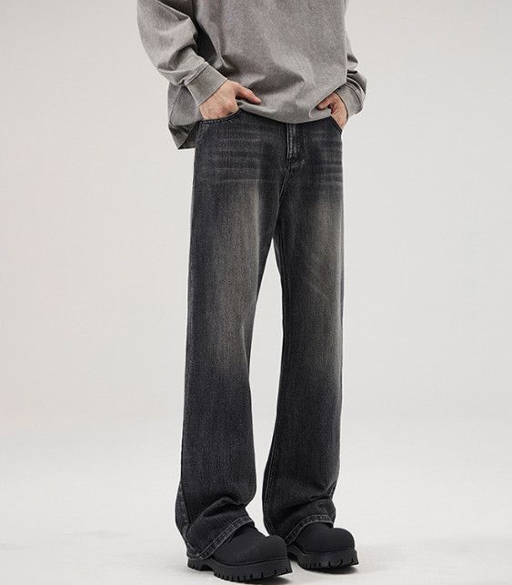 Japanese Brand American-style distressed retro men's flared curved jeans Size US 32 / EU 48 - 3 Thumbnail