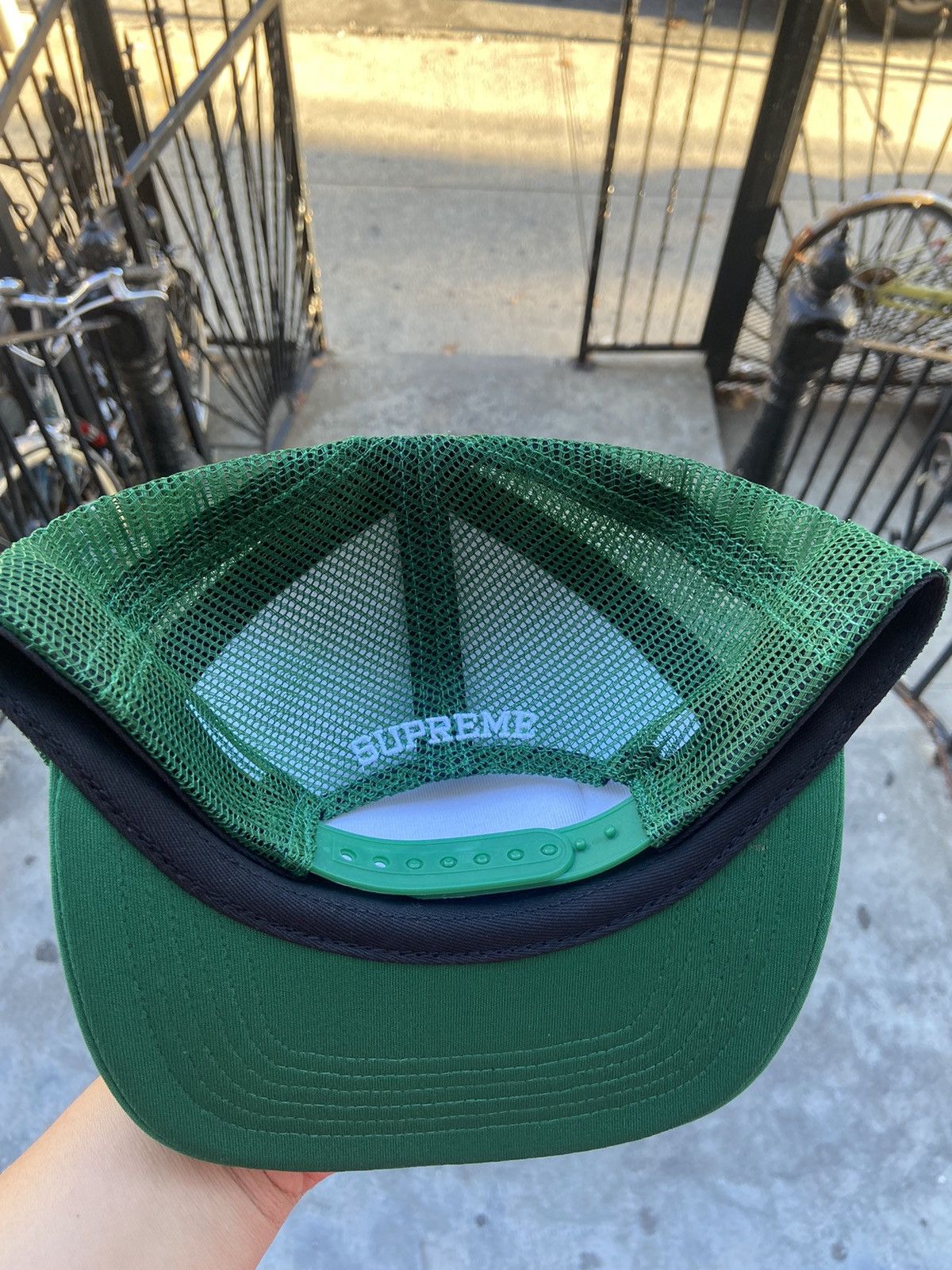 Supreme Supreme Authorized Mesh Back 5-Panel Green | Grailed