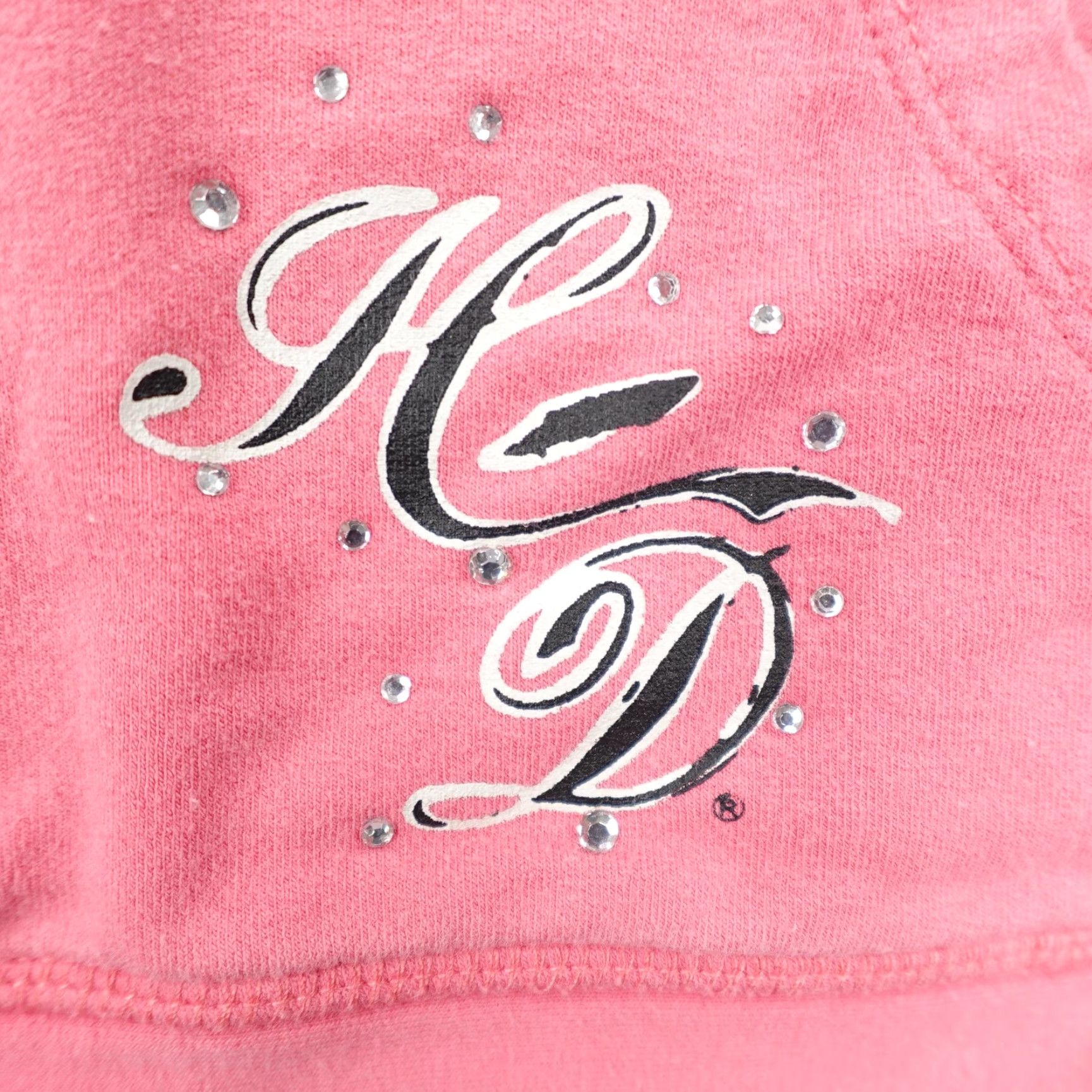 Harley Davidson Harley-Davidson Hoodie Womens Small Pink Black Rhinestone Motorcycles Sweatshirt Size S / US 4 / IT 40 - 5 Thumbnail