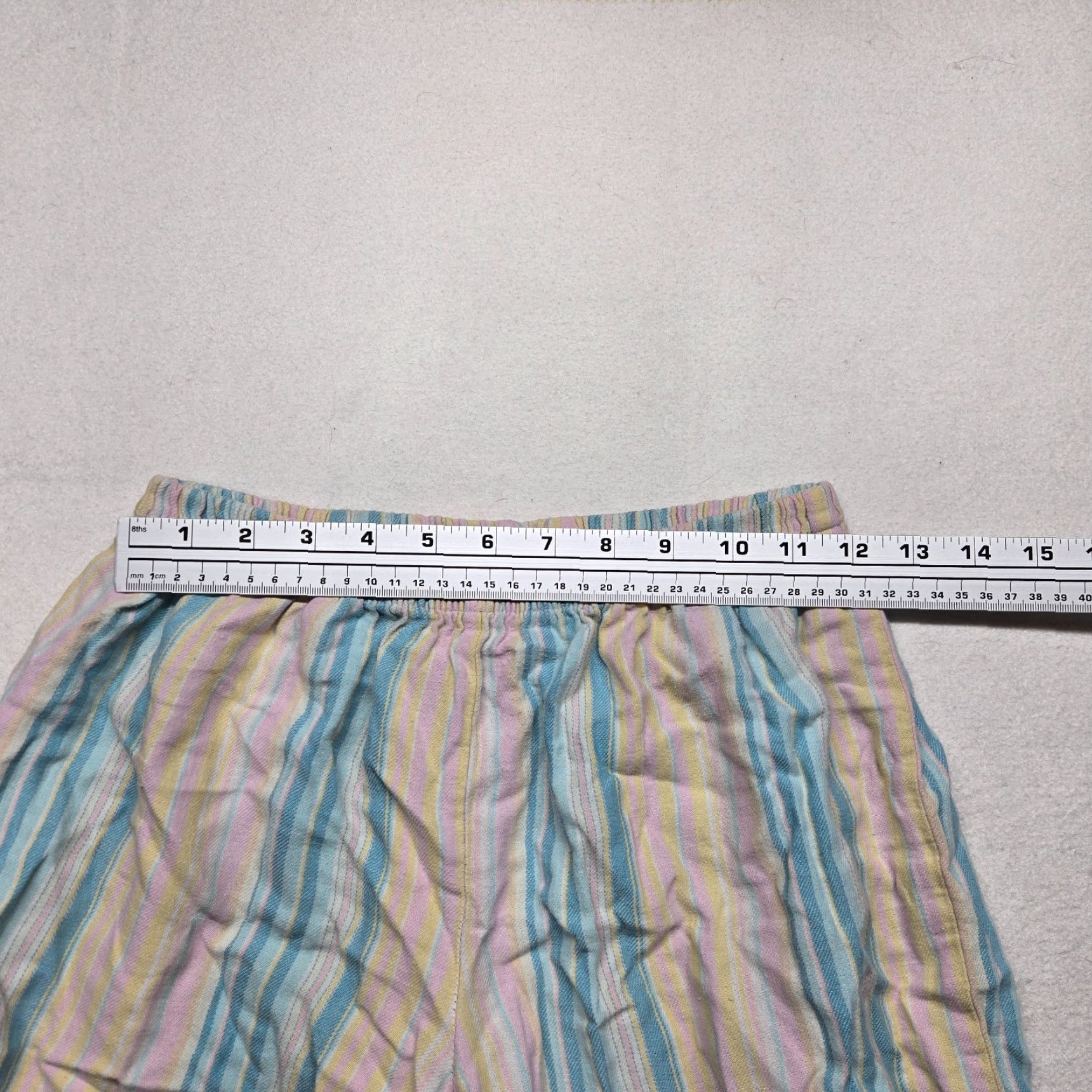 Joe Boxer Joe Boxer Pajama Pants Striped Multicolor Adult Women's M Medium Blue Christmas Geometric Fleece Polyester Drawstring Regular Pants Womens Size 32" / US 10 / IT 46 - 4 Thumbnail