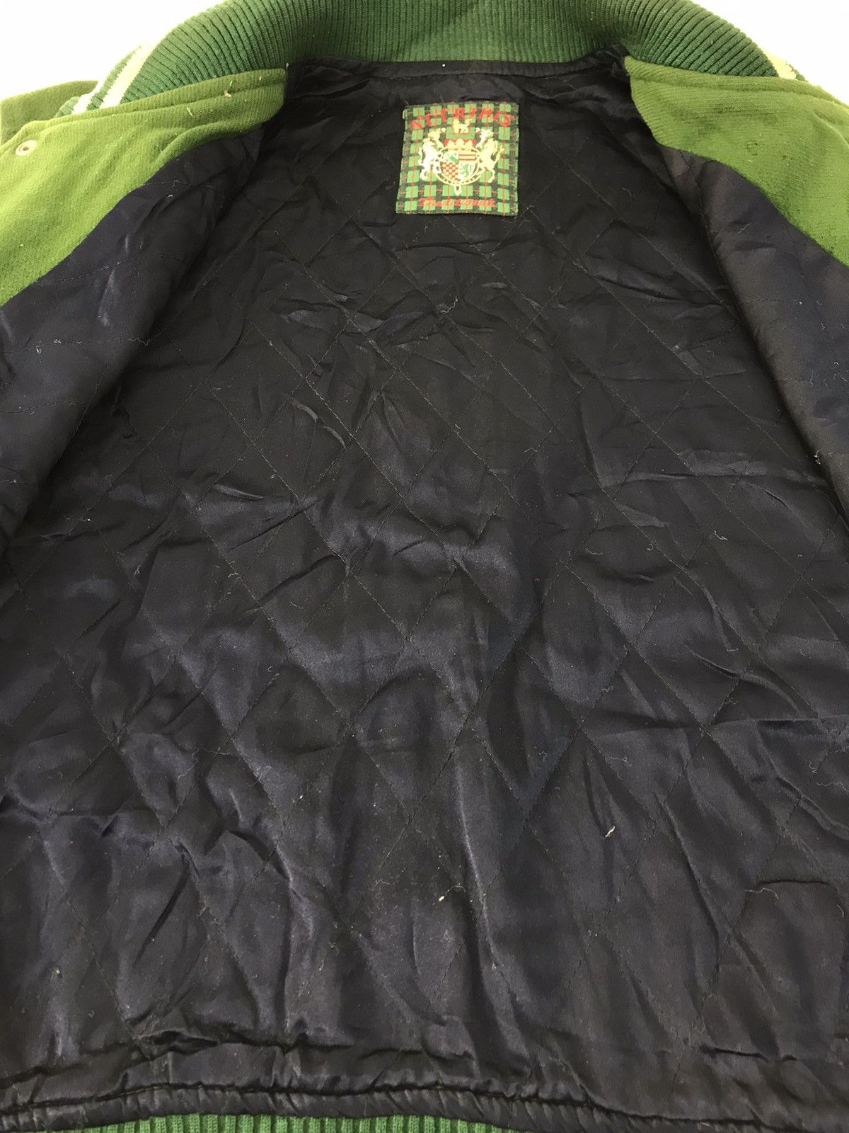 Leather 90s Attribis Traditional Sport Jacket Leather Sleeve Quilted Size US L / EU 52-54 / 3 - 5 Thumbnail