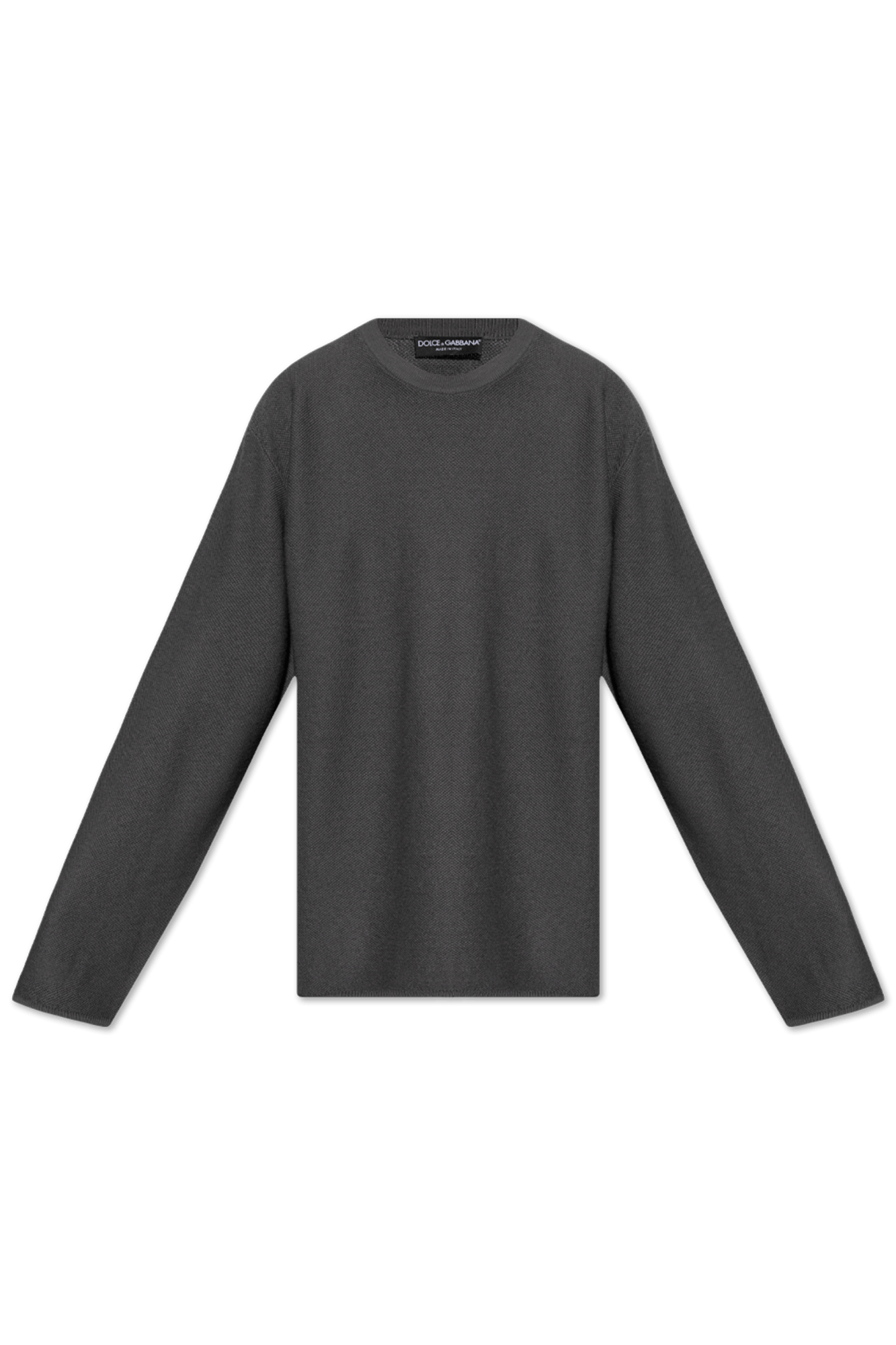 Dolce & Gabbana o1s22i1n0225 Oversized Crewneck Sweater in Grey Size US M / EU 48-50 / 2 - 1 Thumbnail