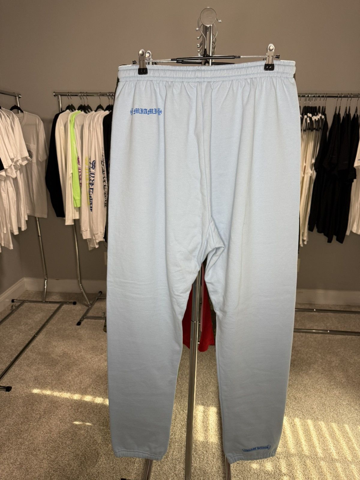 Chrome Hearts Chrome Hearts Miami Art Basel Exclusive Blue Sweatpants Size US 38 / EU 54 - 5 Thumbnail