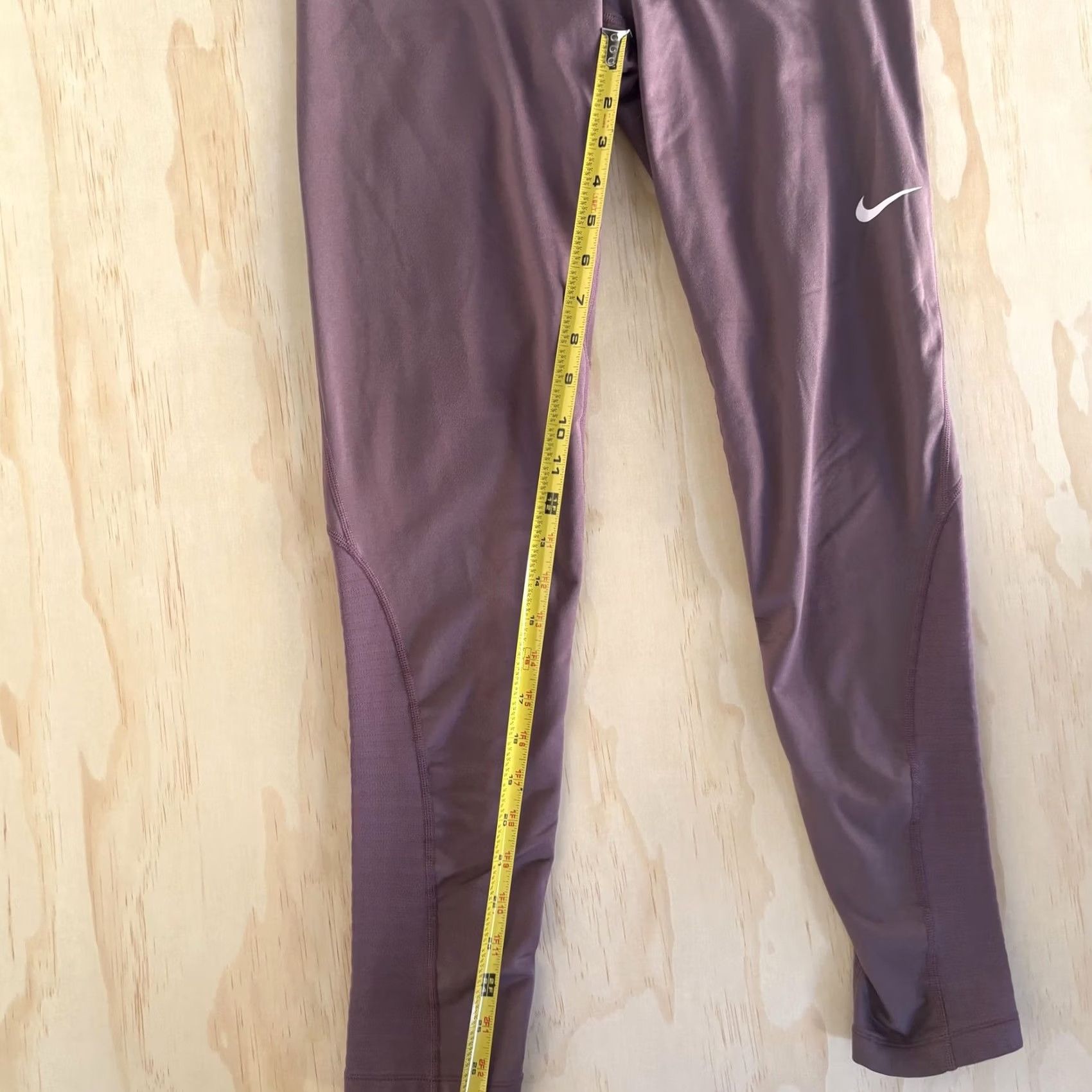Nike Nike Pro Compression Running Tight Womens Medium Purple Sizing Size 32" / US 10 / IT 46 - 4 Thumbnail