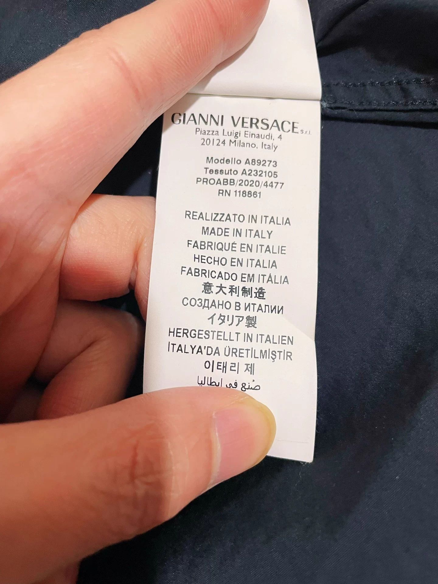 Versace Versace Medusa Embroidered Long Sleeve Shirt 95 New Size US M / EU 48-50 / 2 - 8 Thumbnail