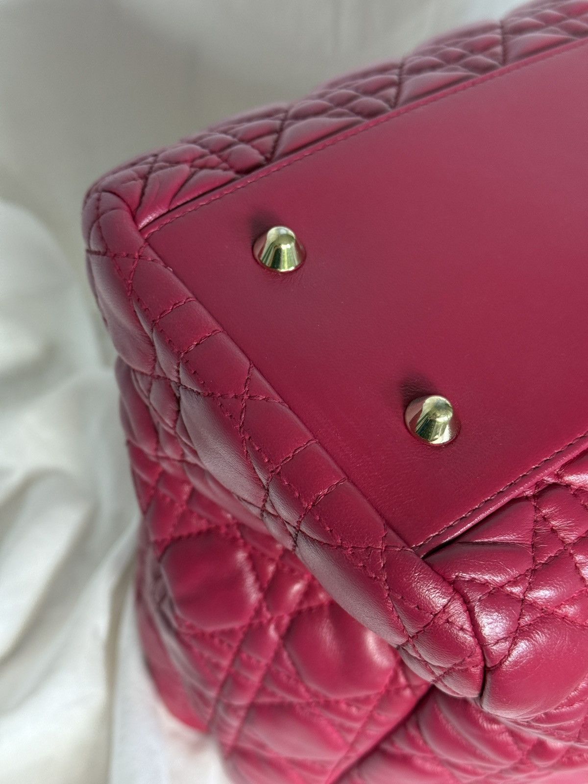 Dior Christian Dior Soft Cannage Lady Dior Shopping Tote Bag Size ONE SIZE - 6 Thumbnail