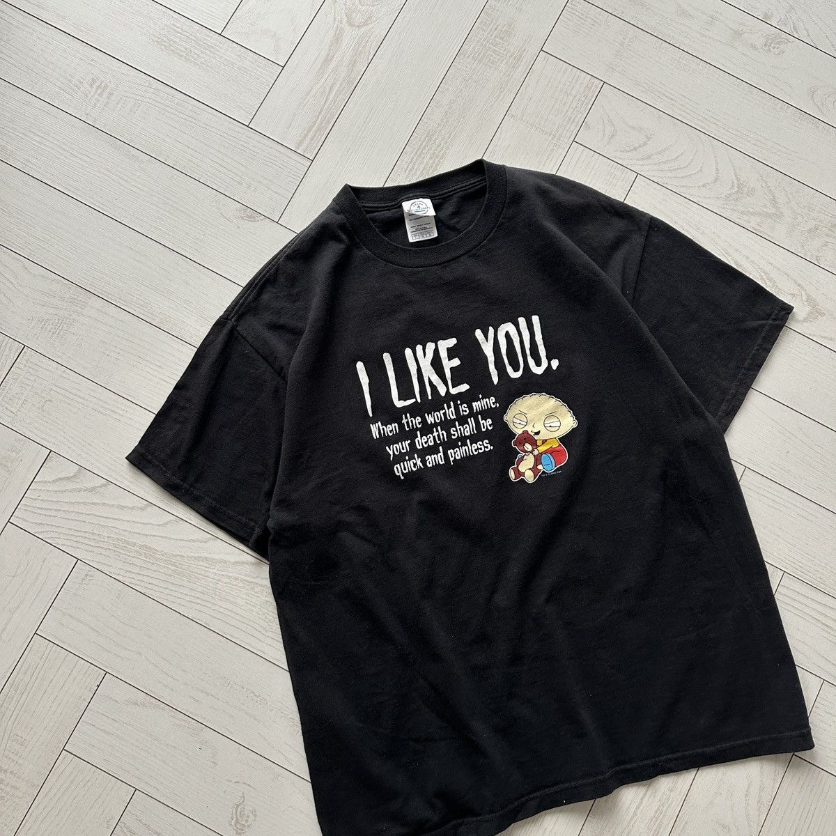 Vintage Vintage 00s Stewie Family Guy I like you tee Fox humor y2k Size US L / EU 52-54 / 3 - 3 Thumbnail