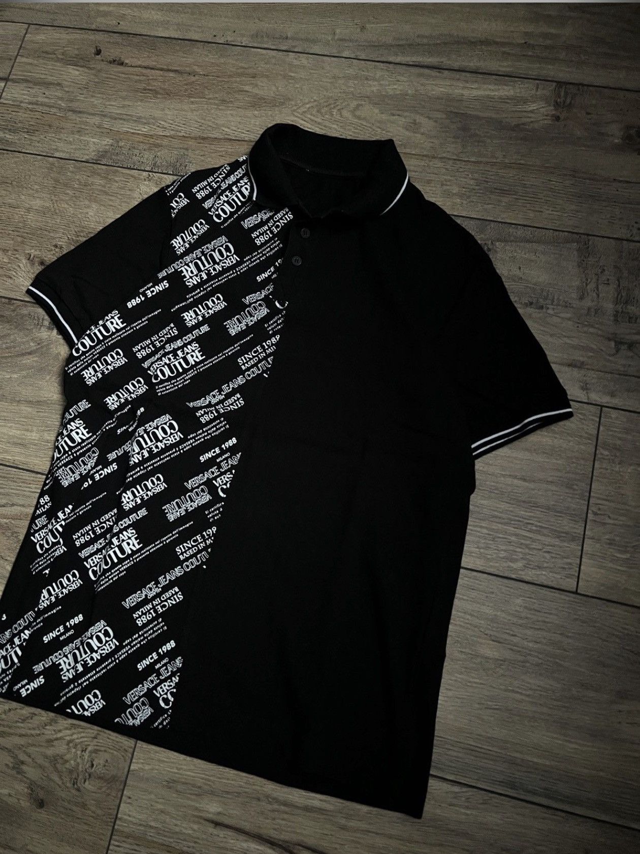 Versace Jeans Couture Versace Monogram Polo Shirt Size US M / EU 48-50 / 2 - 2 Thumbnail