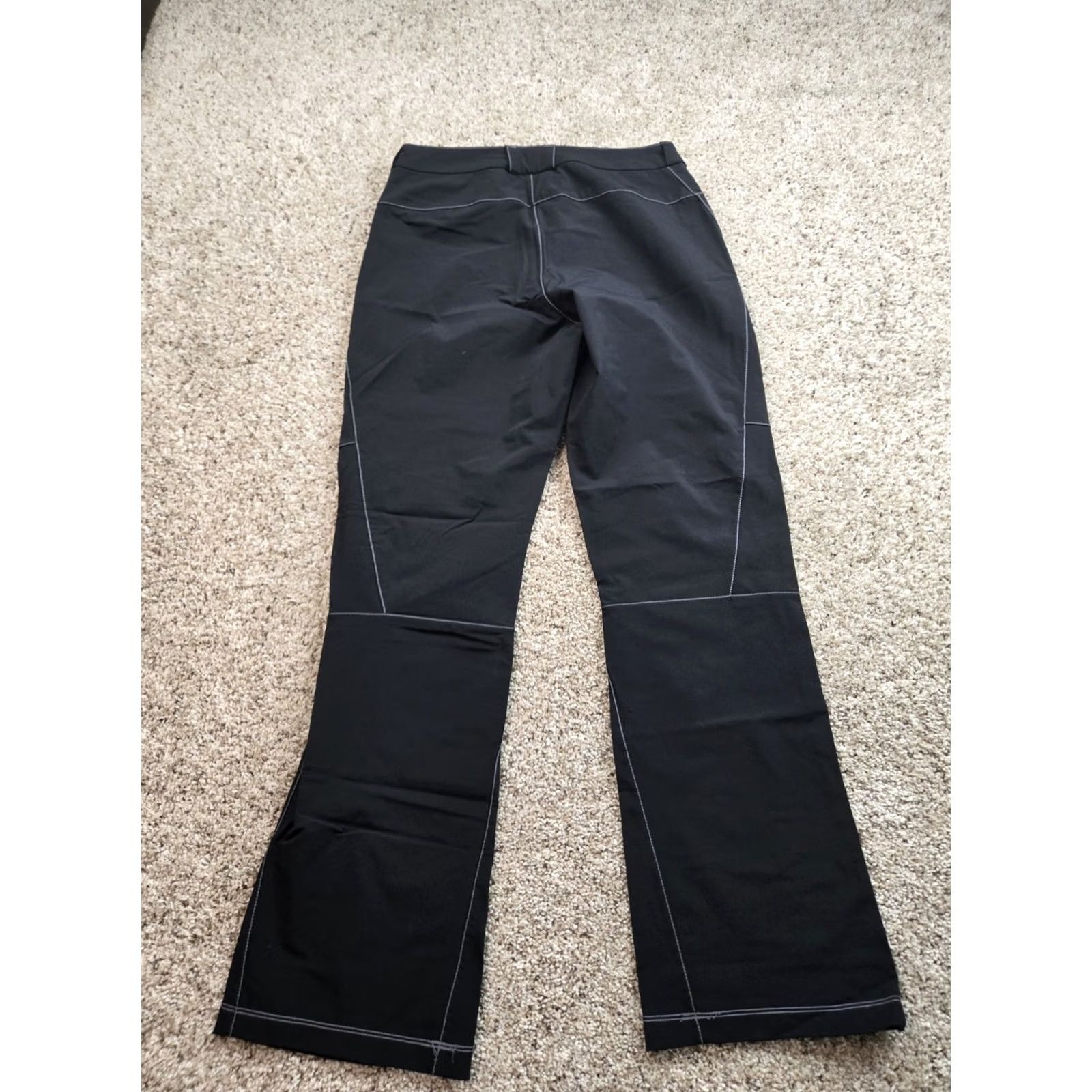 Vintage REI Womens 8 Black Softshell Pants Nylon Polyester Stretch Bootcut Activewear Travel Light Weight Waterproof Athletic Size 30" / US 8 / IT 44 - 7 Thumbnail