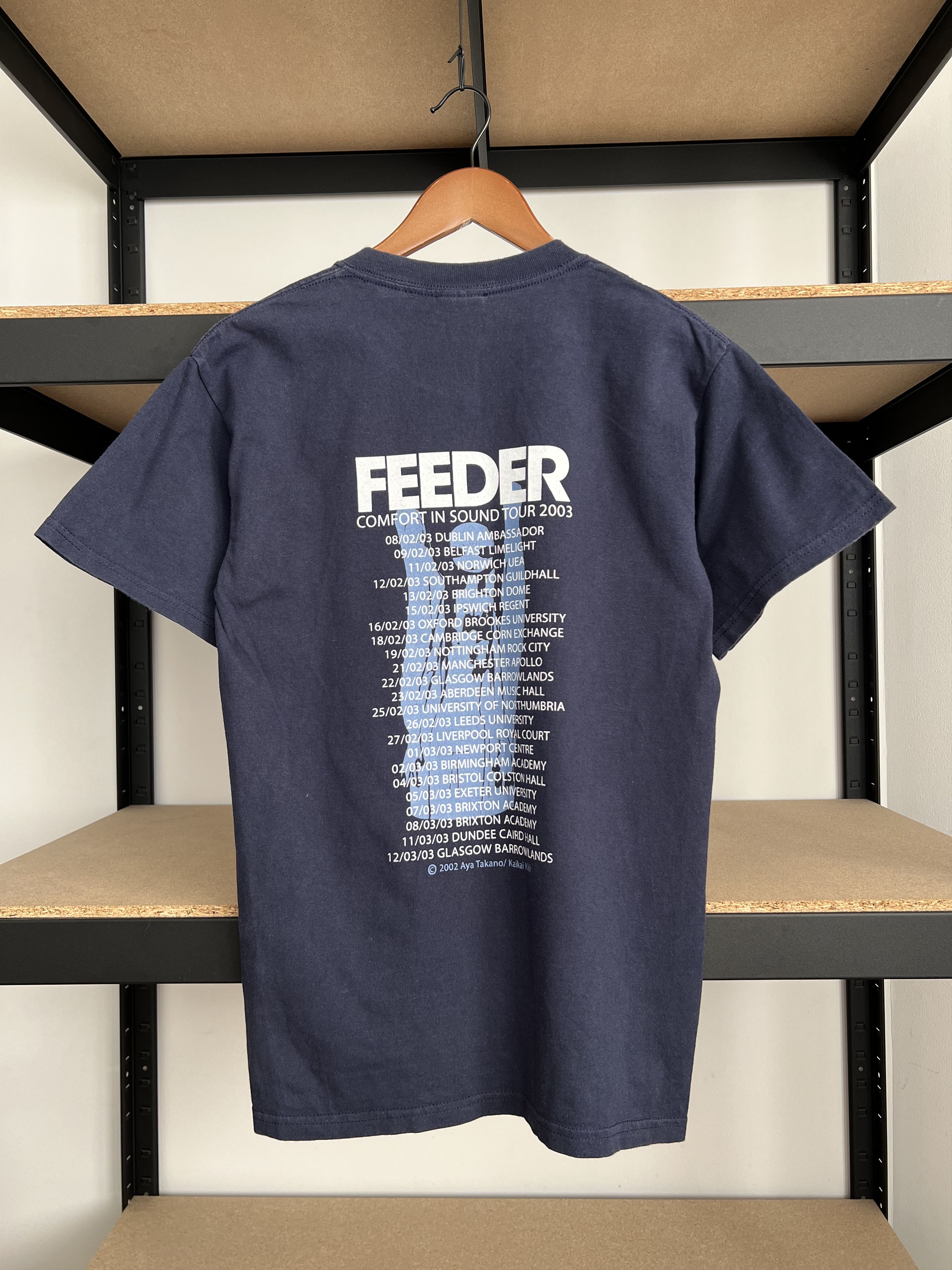 Band Tees Vintage 2002 Feeder Comfort in Sound Tour T-shirt Size US S / EU 44-46 / 1 - 2 Thumbnail