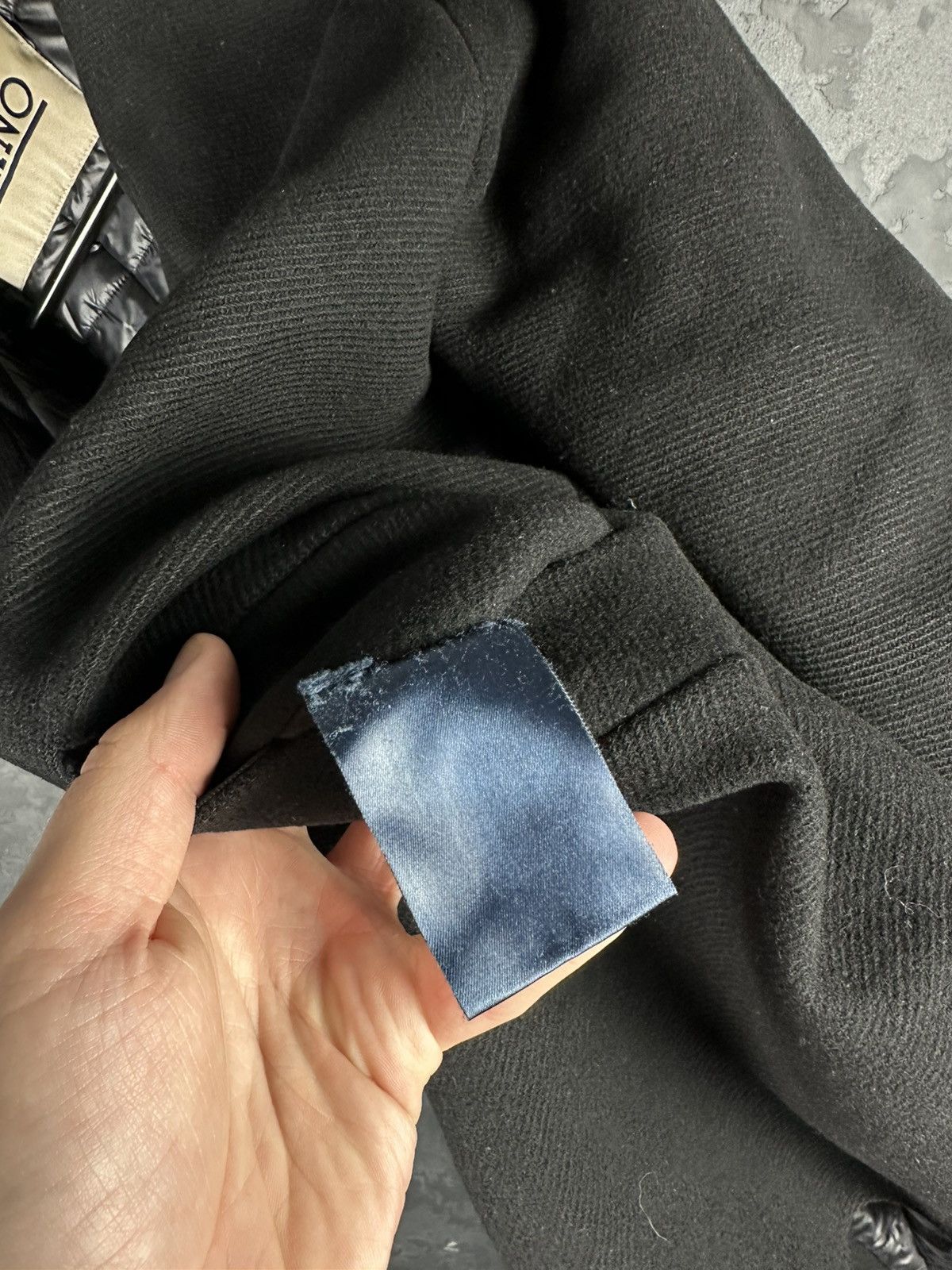 Herno × Vintage HERNO Vintage Women’s Black Short Sleeve Overcoat Designer Size L / US 10 / IT 46 - 13 Thumbnail
