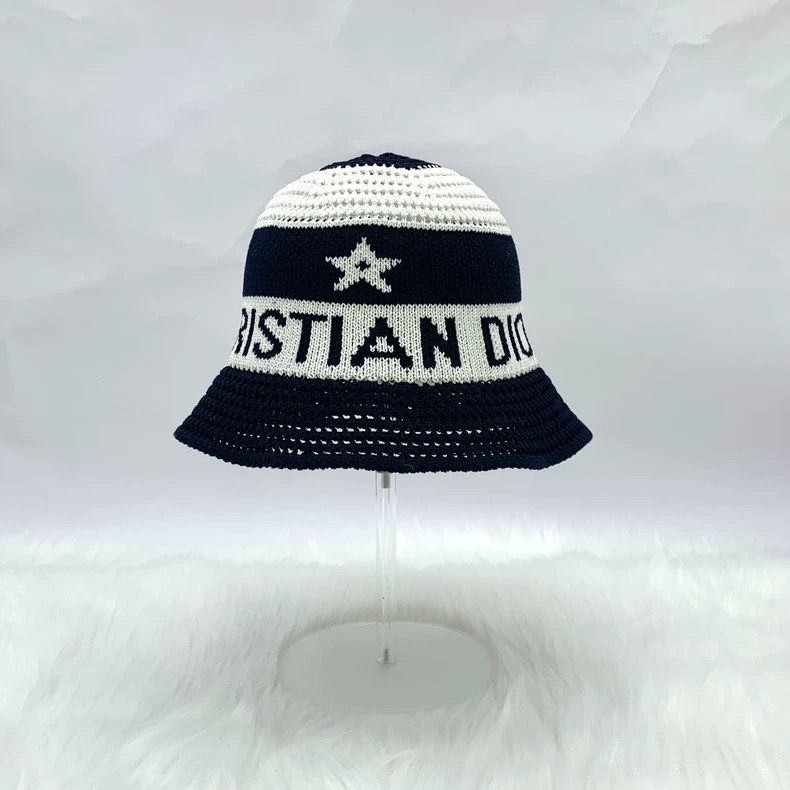 Dior Dior Colorblock Star Logo Cotton Bucket Hat Size ONE SIZE - 1 Thumbnail